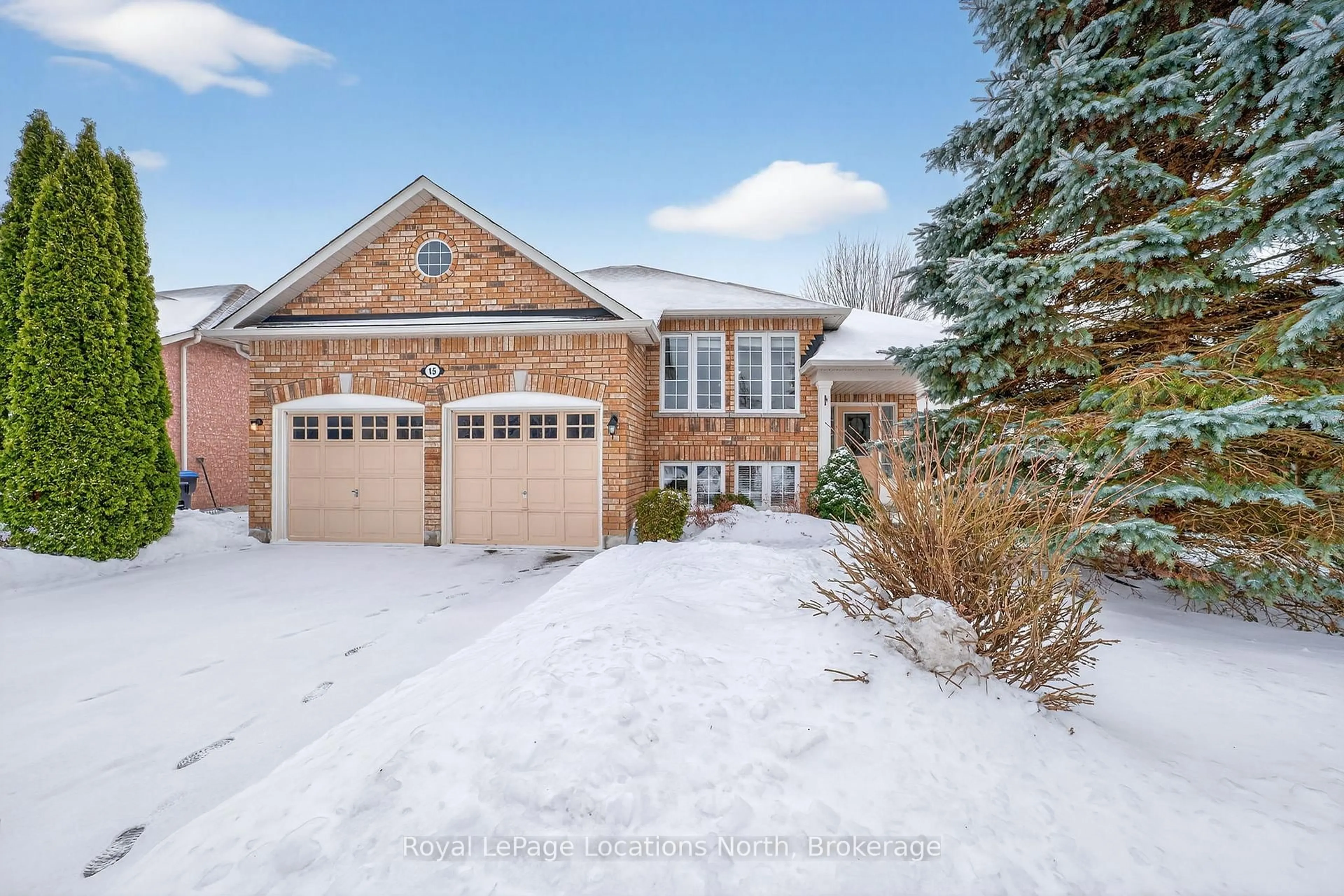 Home with brick exterior material, street for 15 Princess Point Dr, Wasaga Beach Ontario L9Z 3C3