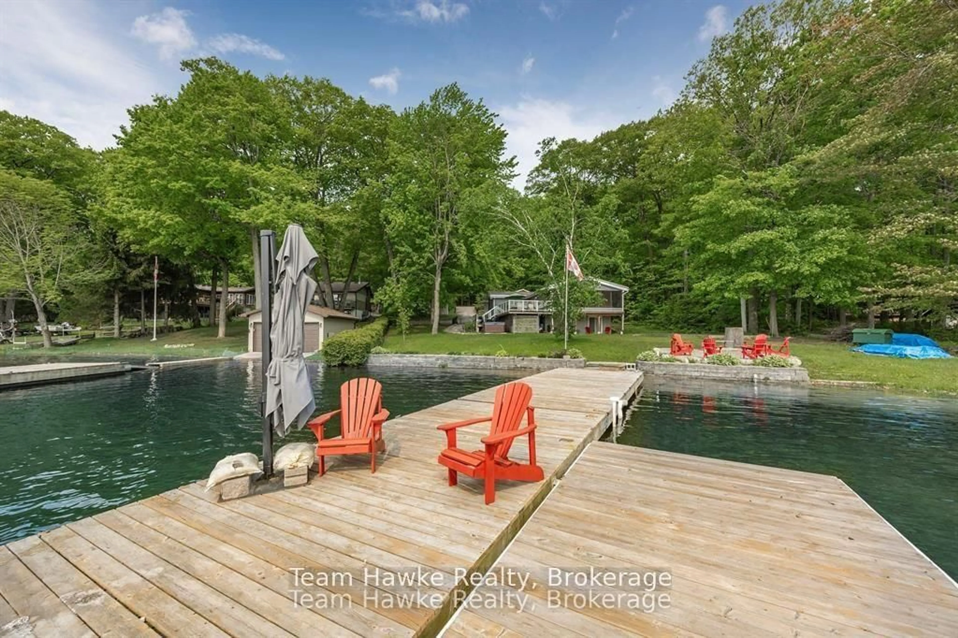 Patio, water/lake/river/ocean view for 23 Timcourt Dr, Tiny Ontario L9M 0B9