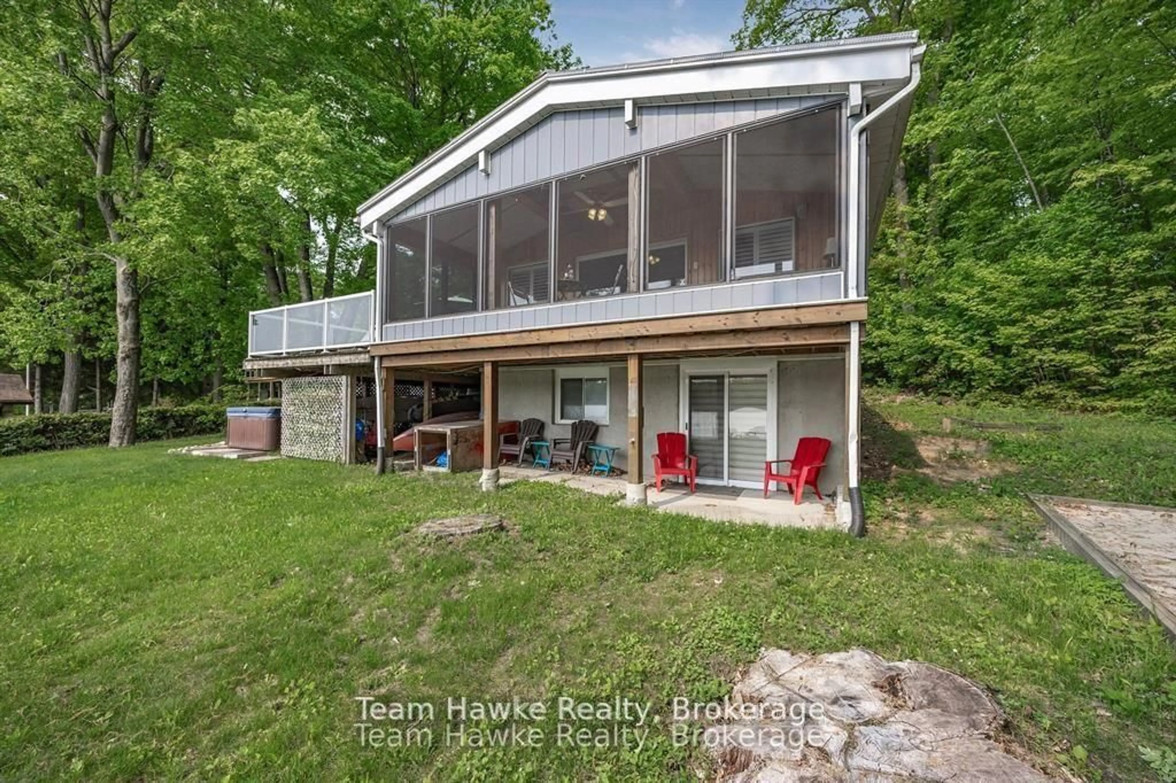 Patio, water/lake/river/ocean view for 23 Timcourt Dr, Tiny Ontario L9M 0B9