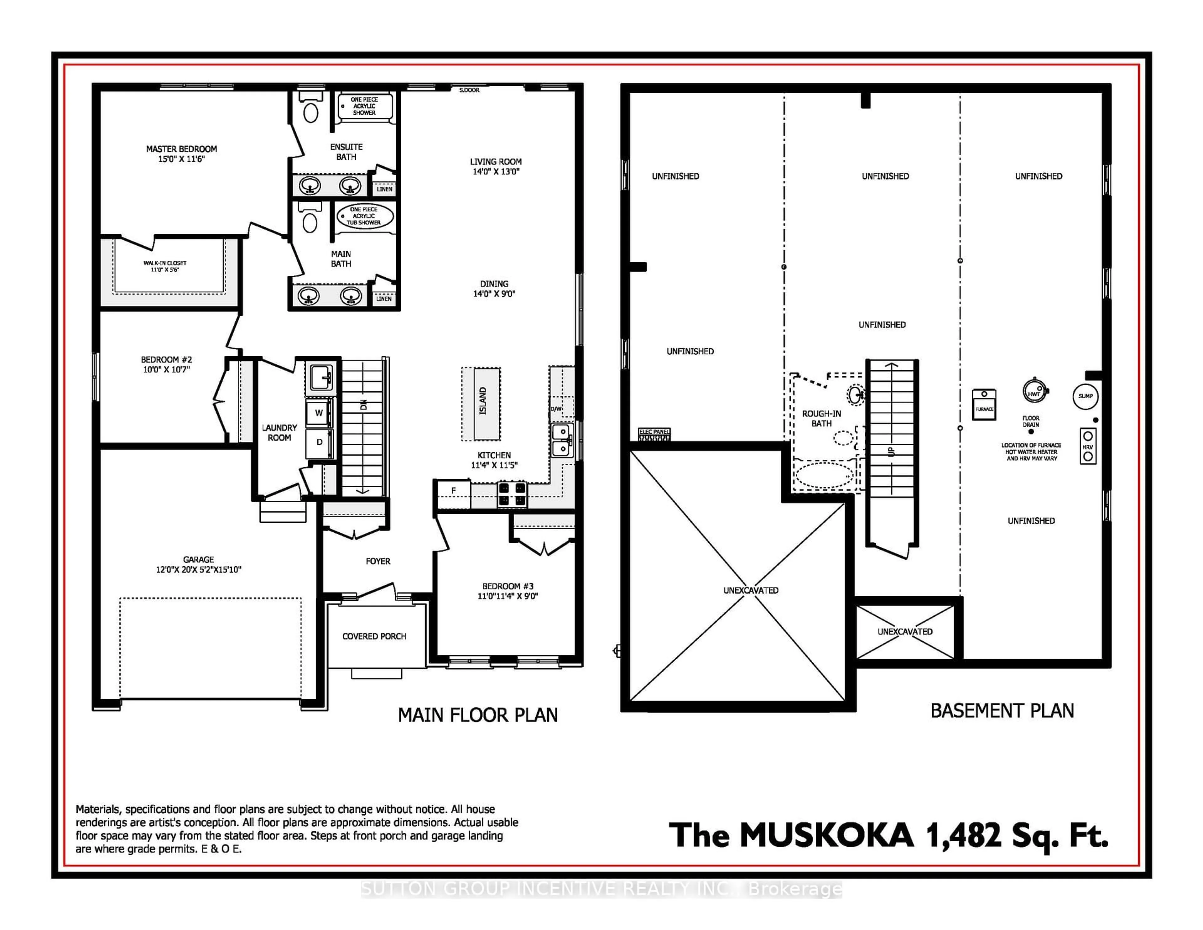 Floor plan for 45 Harold Ave, Severn Ontario L0K 1E0
