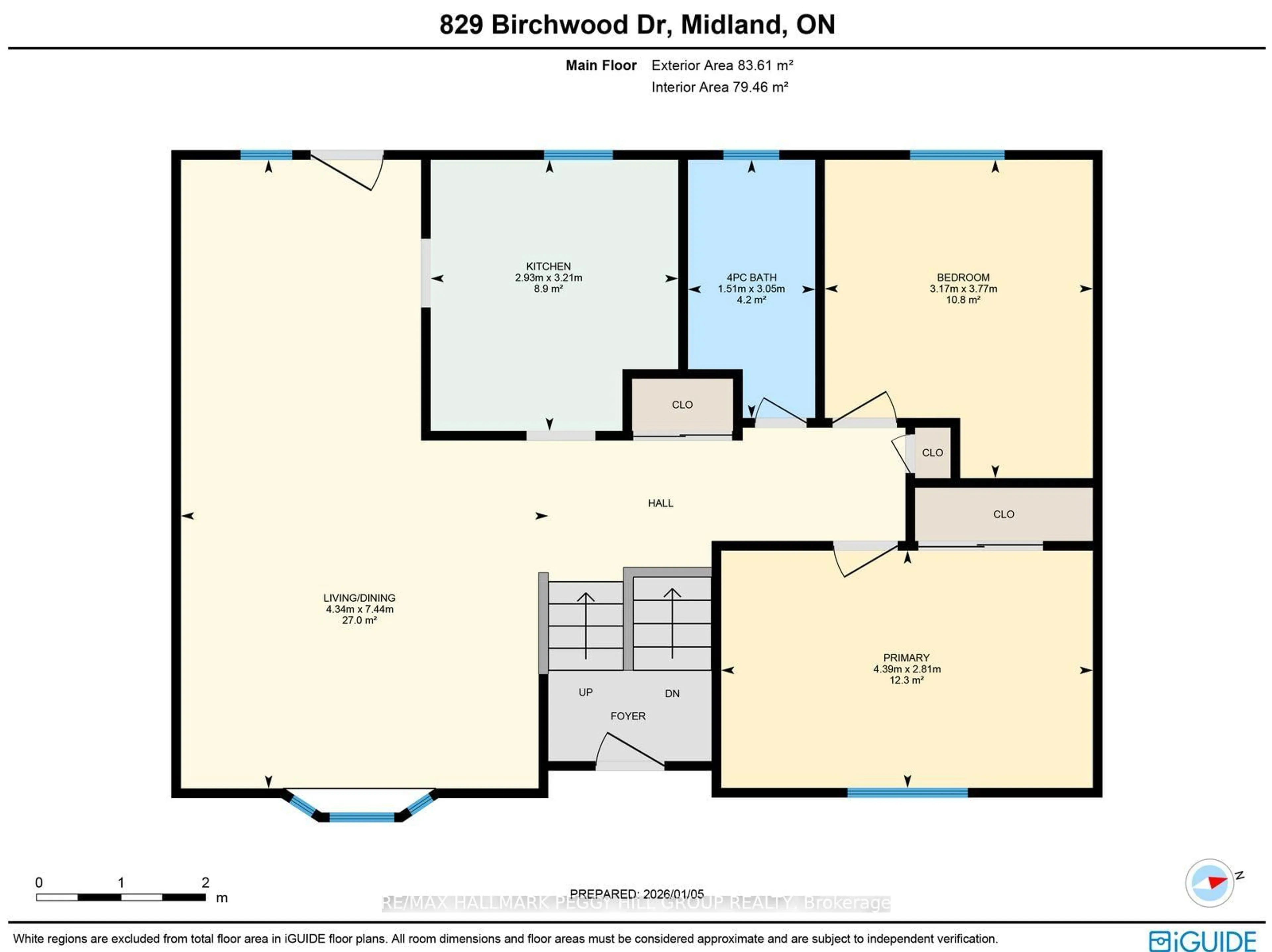 Floor plan for 829 Birchwood Dr, Midland Ontario L4R 4Y3