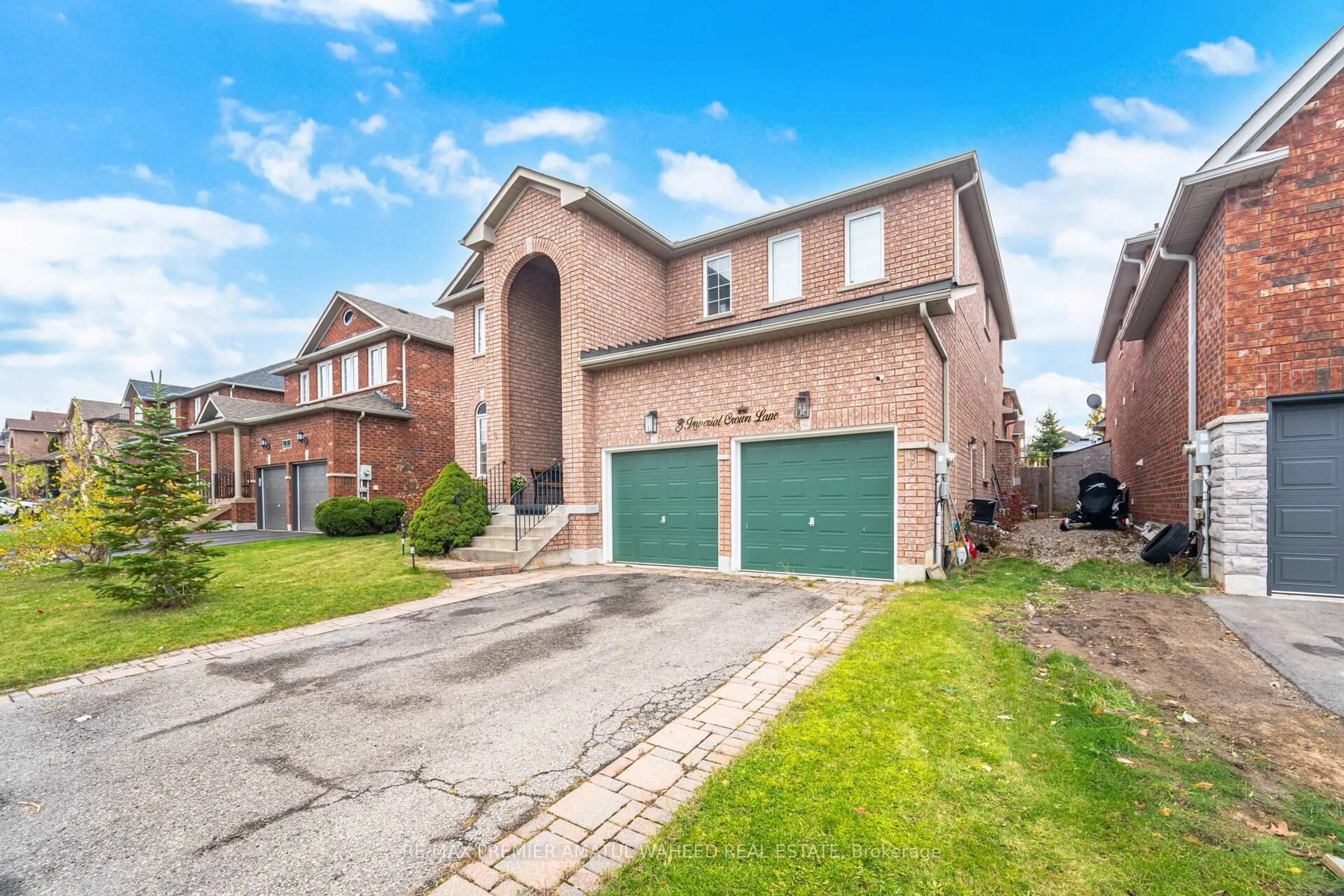 Home with brick exterior material, street for 3 Imperial Crown Lane, Barrie Ontario L4N 0T3