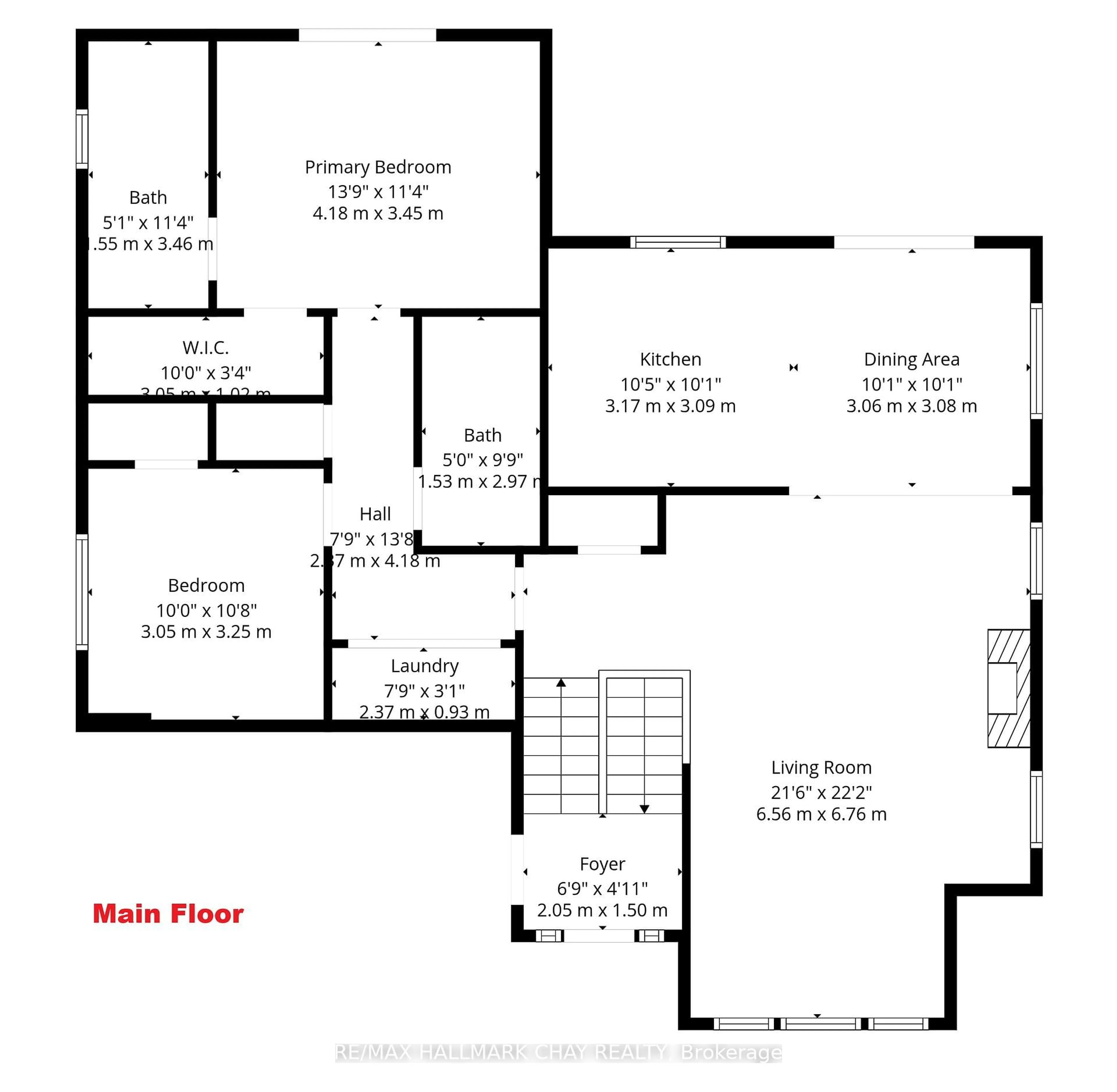 Floor plan for 75 62nd St, Wasaga Beach Ontario L9Z 1V5