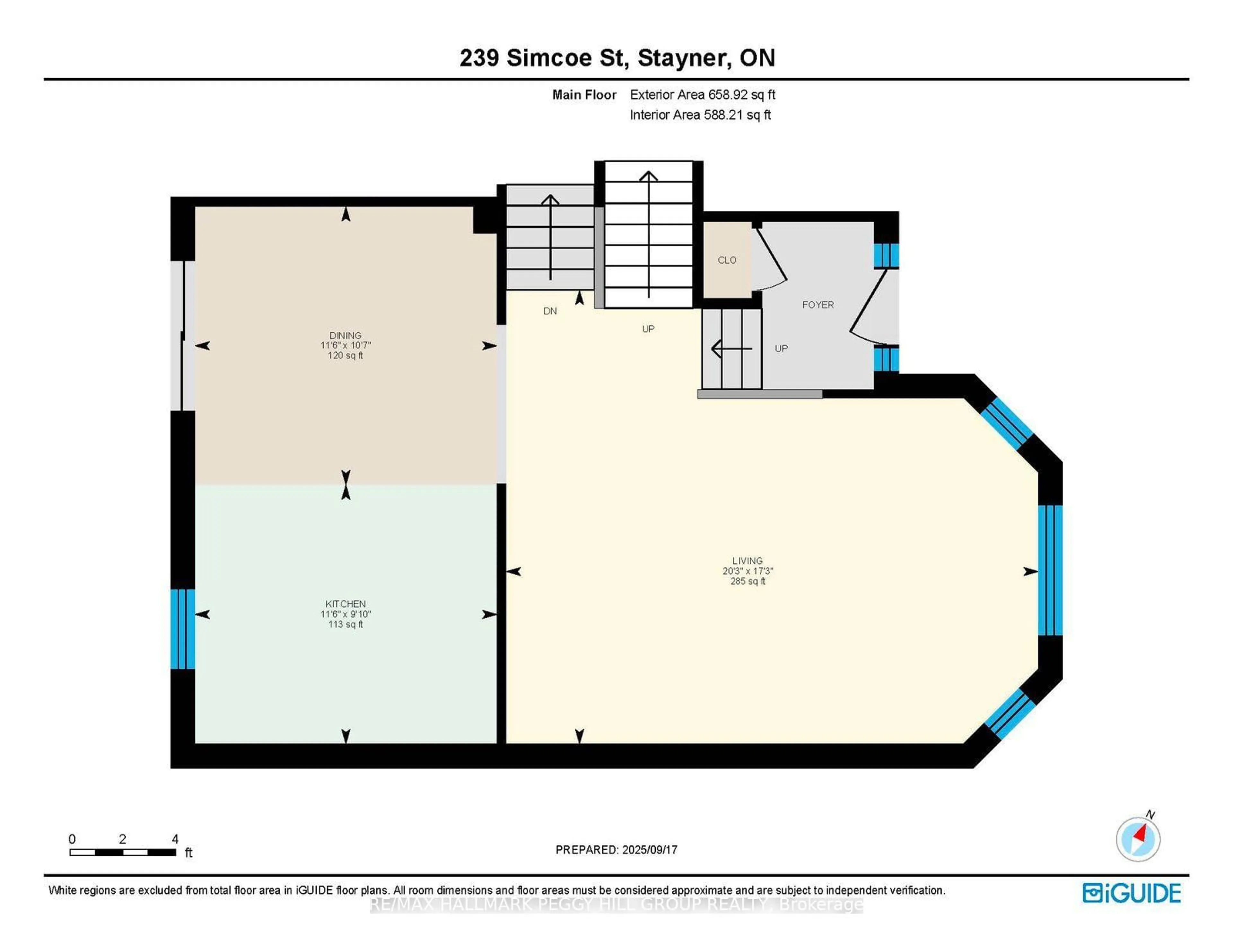 Floor plan for 239 Simcoe St, Clearview Ontario L0M 1S0
