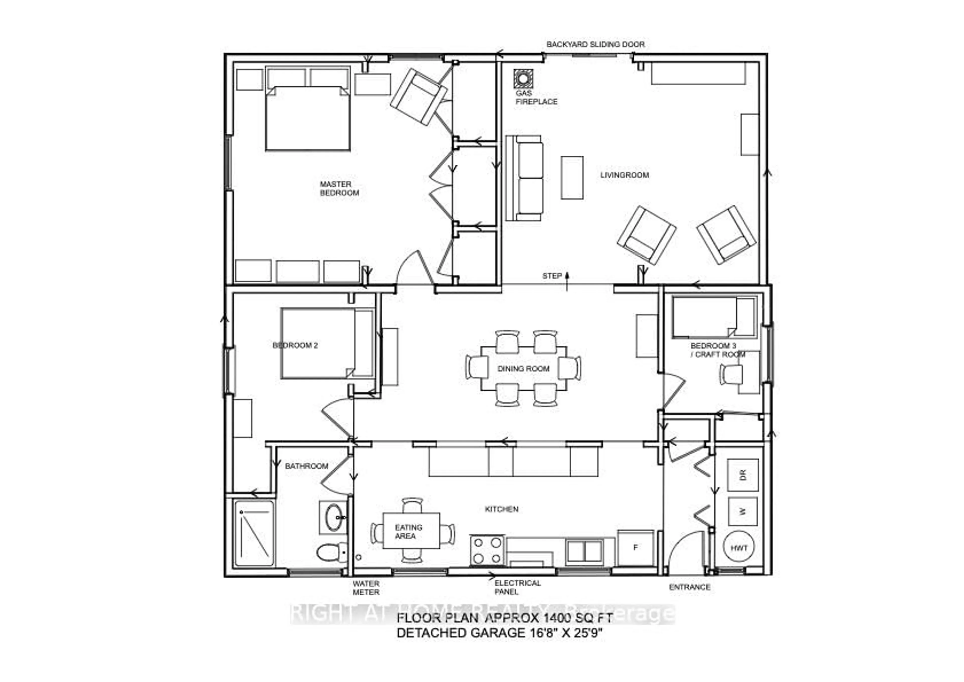 Floor plan for 24 Brennan Ave, Barrie Ontario L4N 3X3
