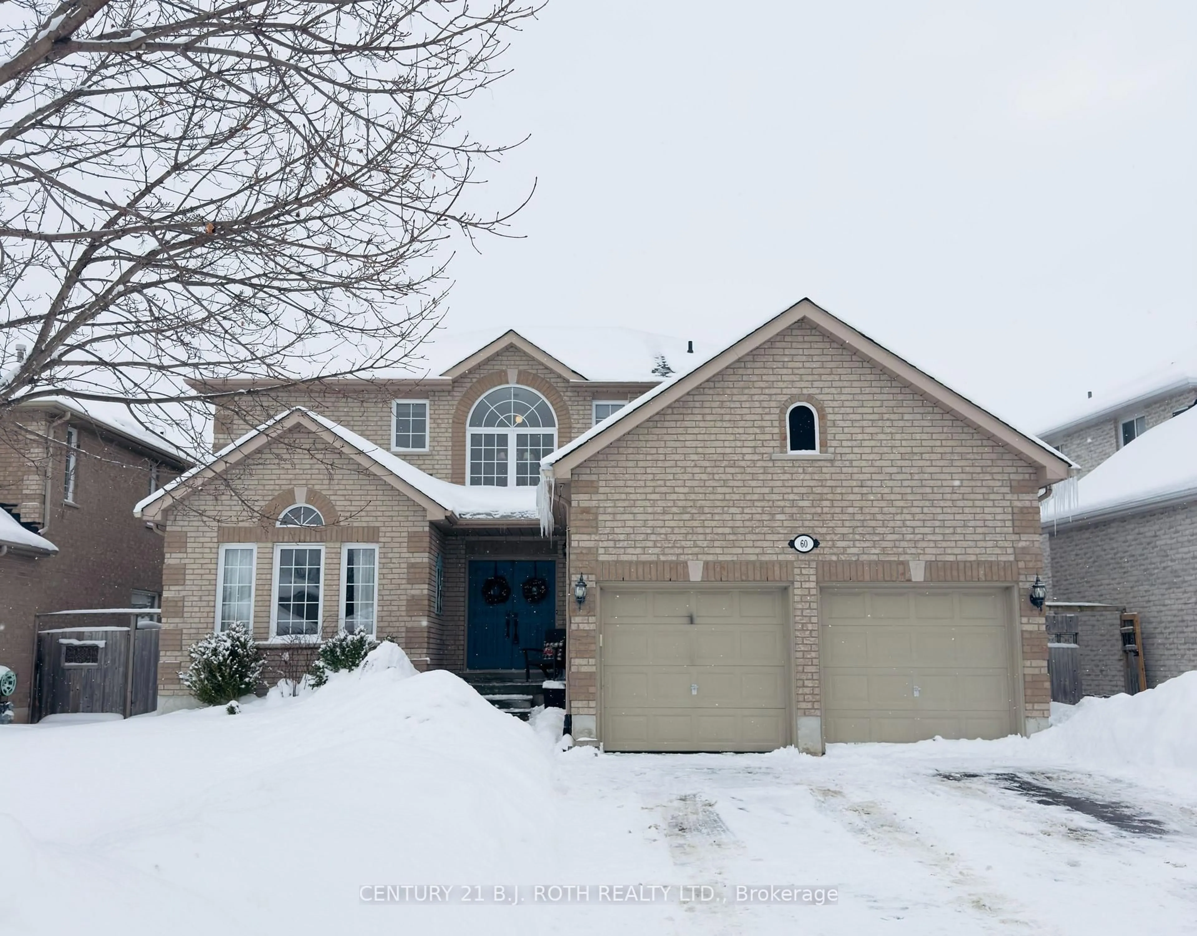 Home with brick exterior material, street for 60 Carley Cres, Barrie Ontario L4N 0M8