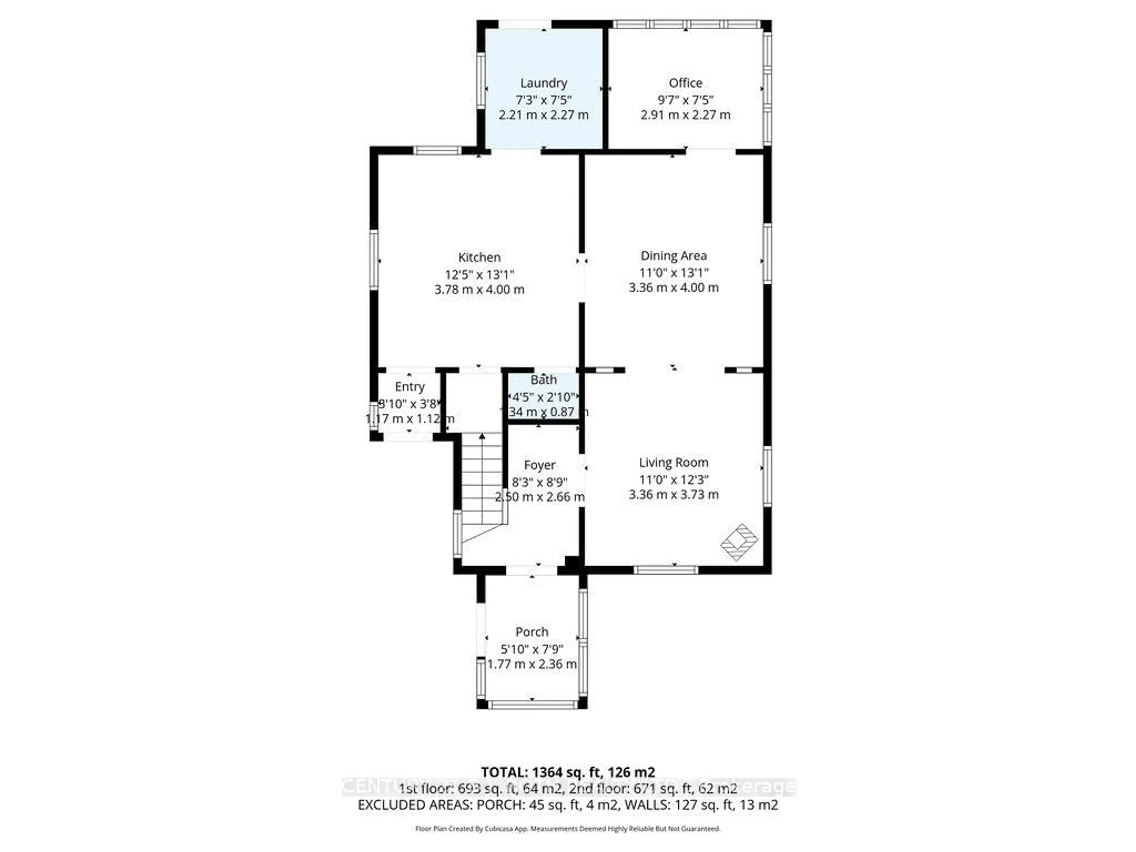 Floor plan for 15 Stone St, Springwater Ontario L0L 1P0