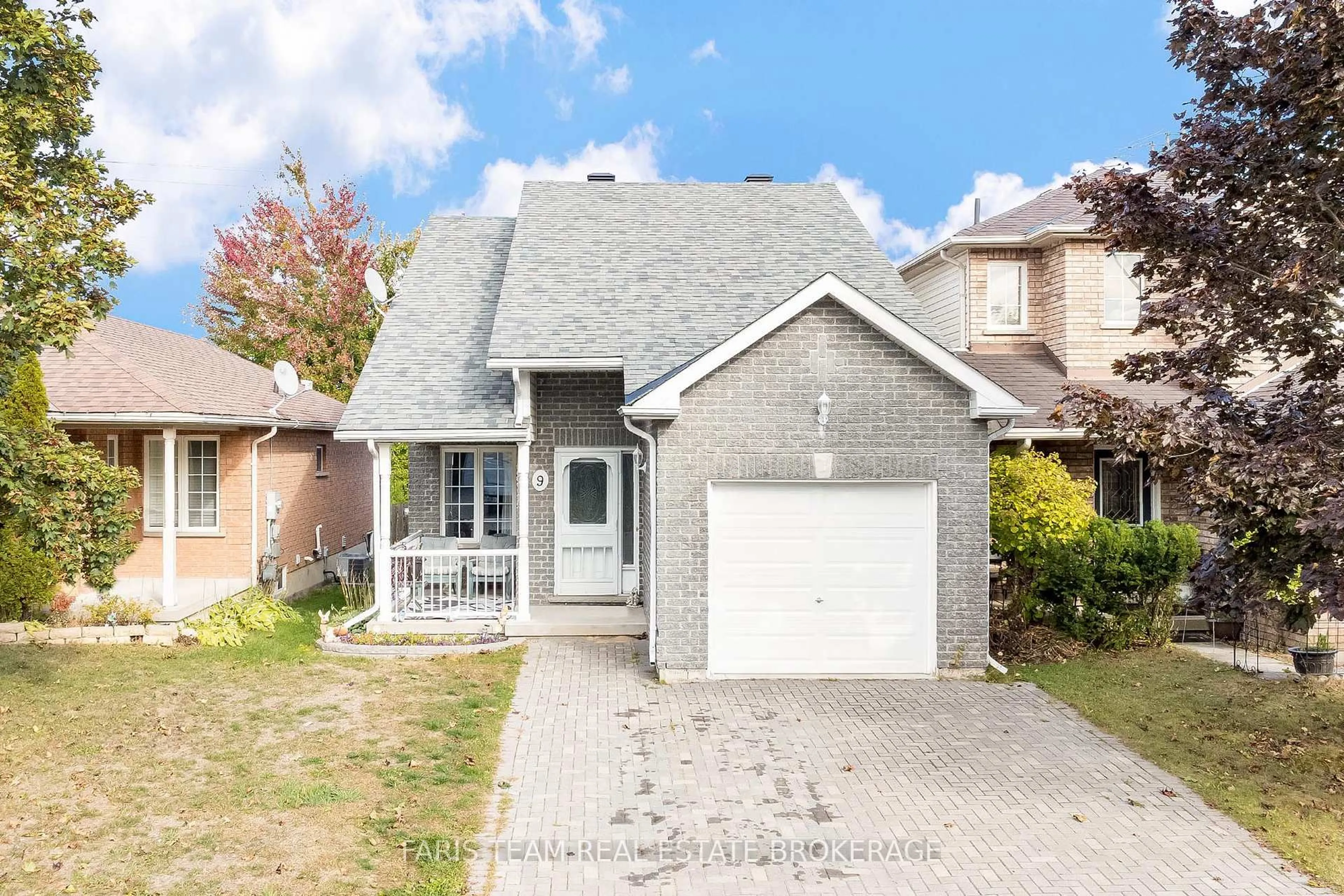 Home with brick exterior material, street for 9 Julia Cres, Orillia Ontario L3V 7Y9