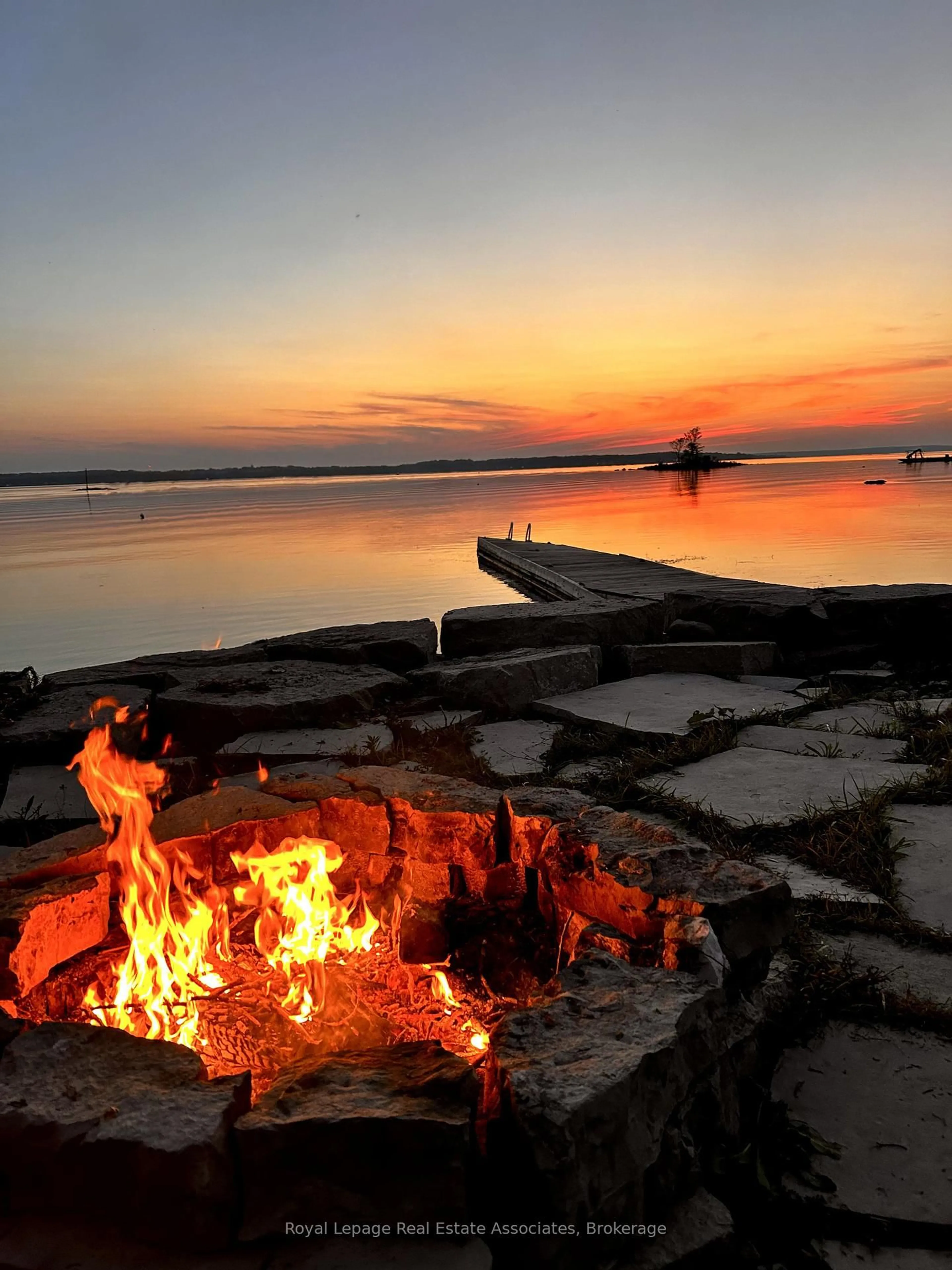 Patio, water/lake/river/ocean view for 14 Long Point Rd, Tay Ontario L0K 2C0