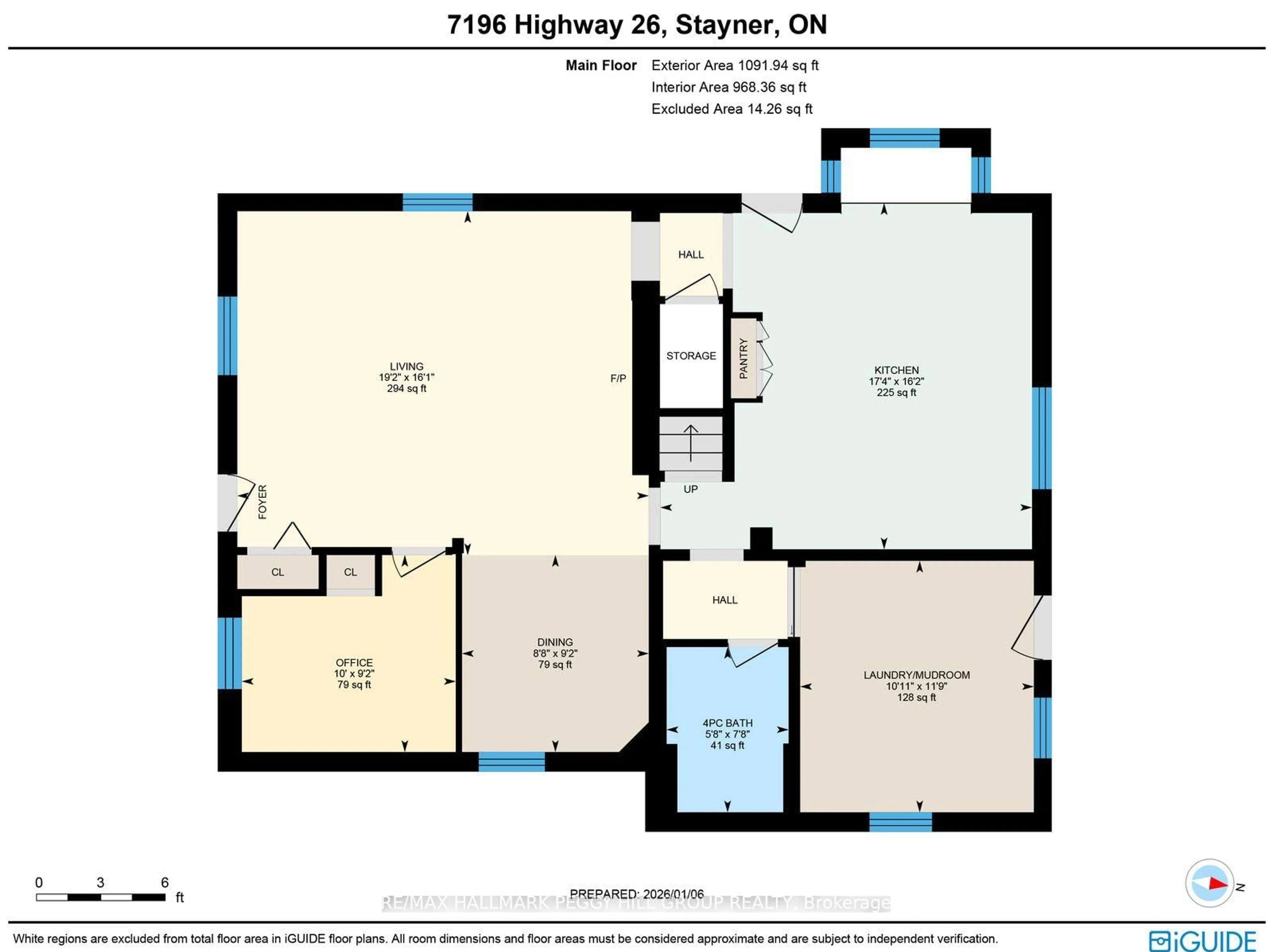Floor plan for 7196 26 Highway, Clearview Ontario L0M 1S0