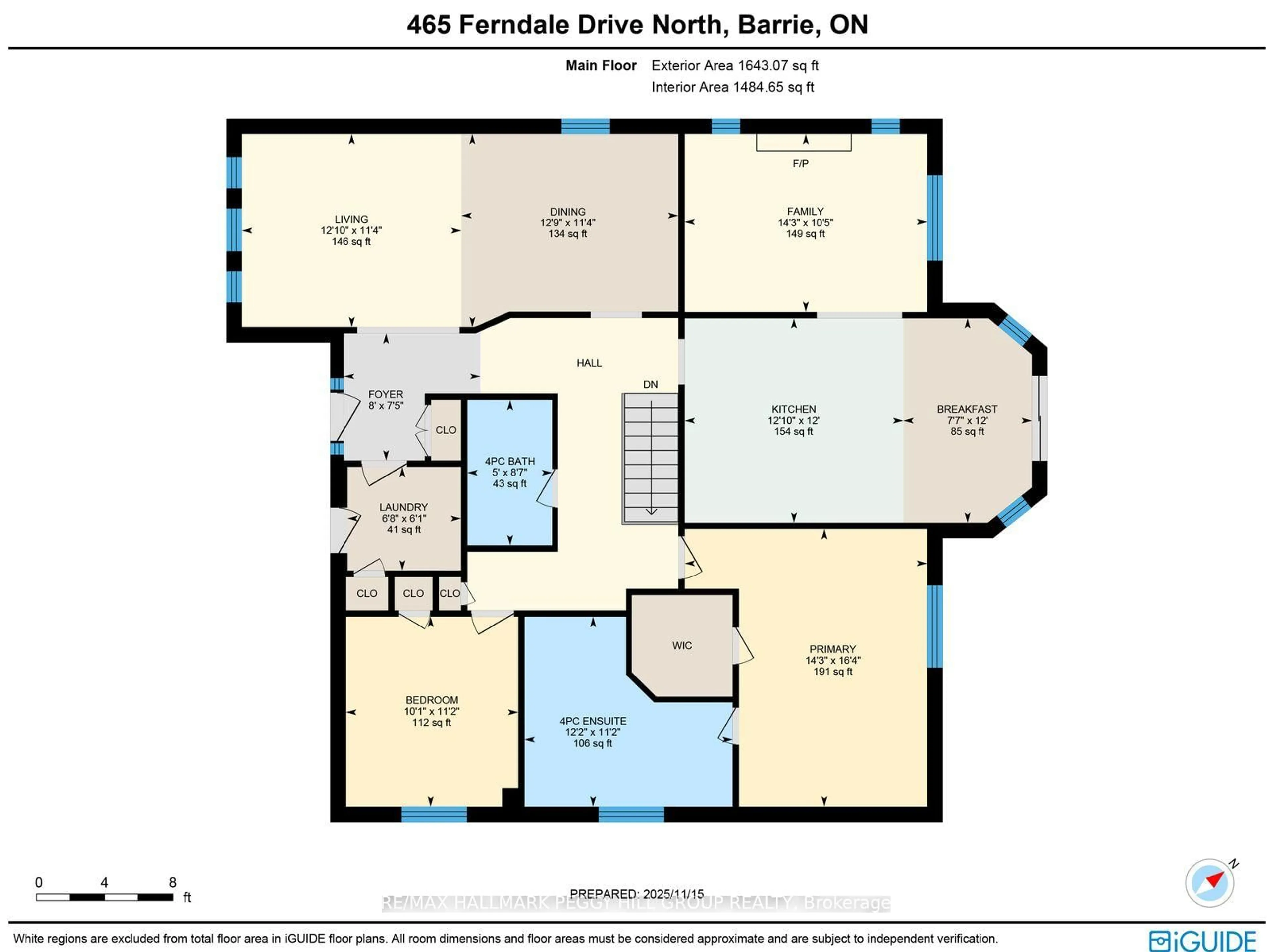 Floor plan for 465 Ferndale Dr, Barrie Ontario L4N 7X7