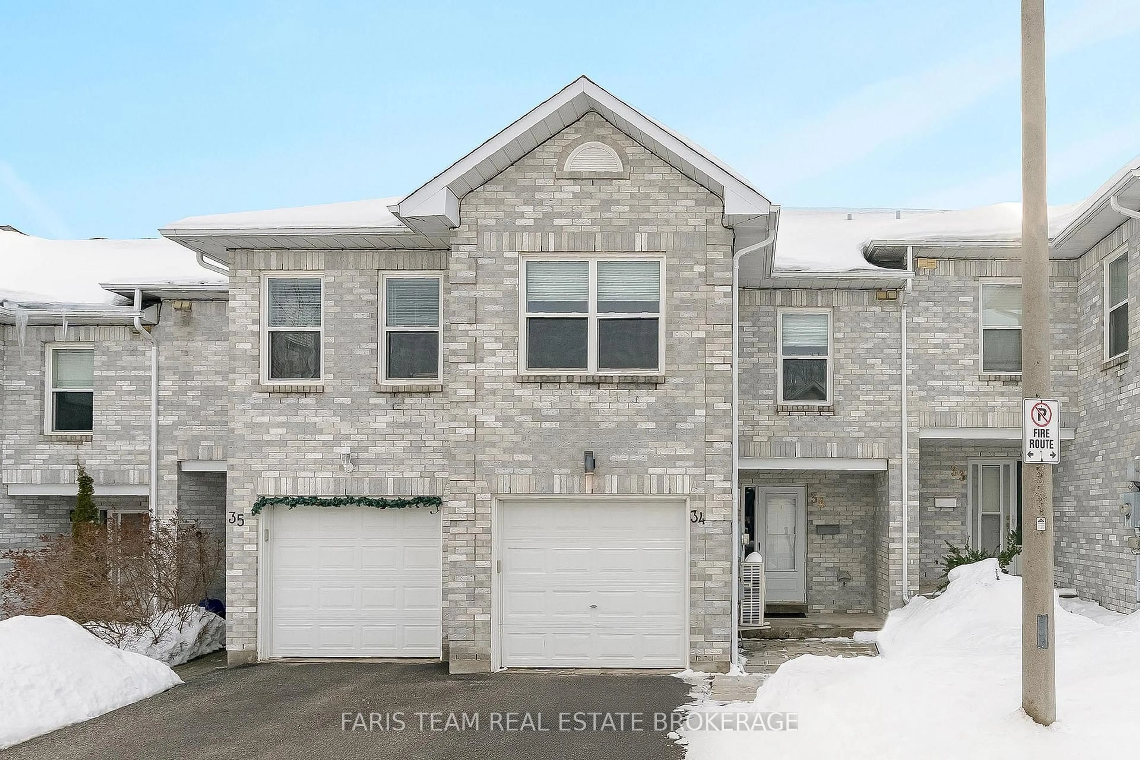 Home with brick exterior material, street for 120 D'Ambrosio Drive #34, Barrie Ontario L4N 7W3