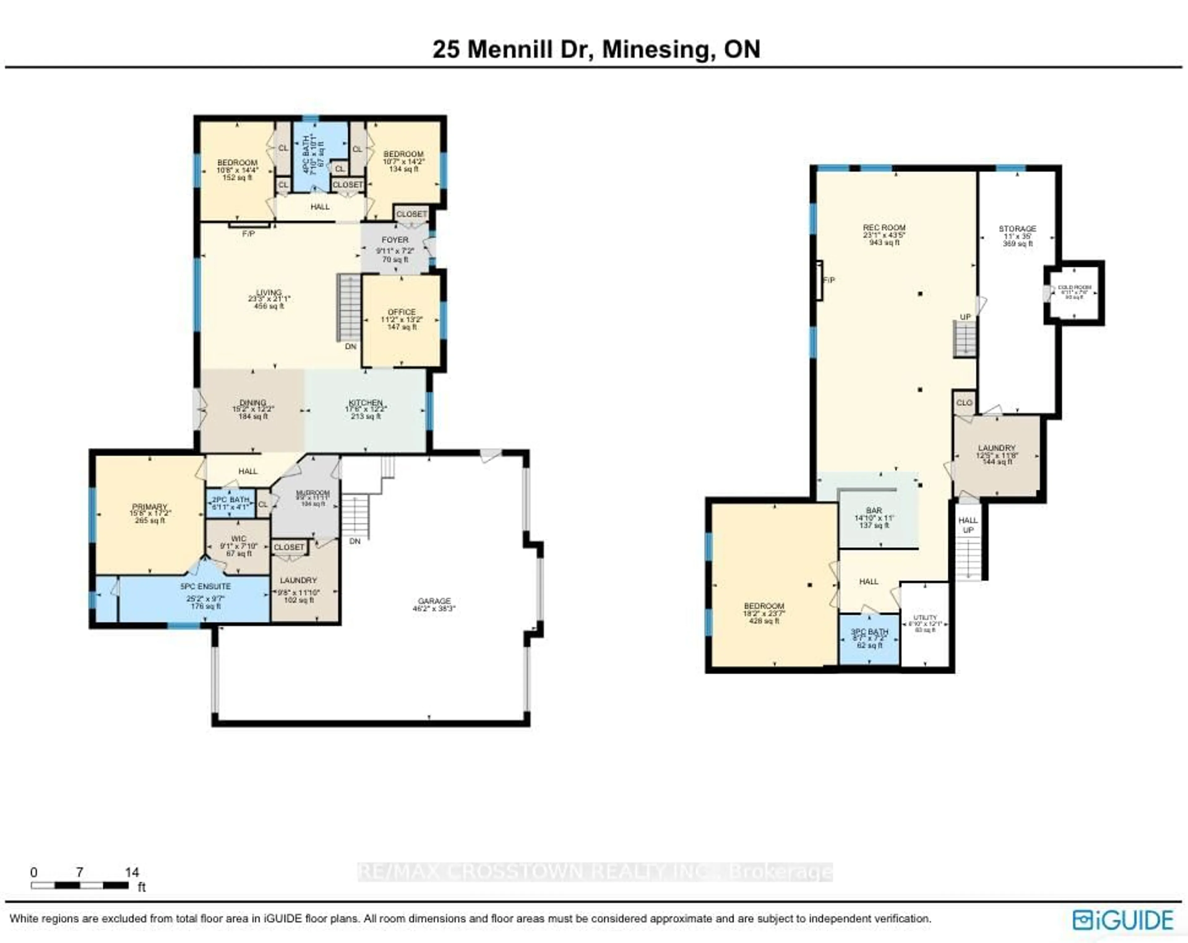 Floor plan for 25 MENNILL Dr, Springwater Ontario L0L 1Y3