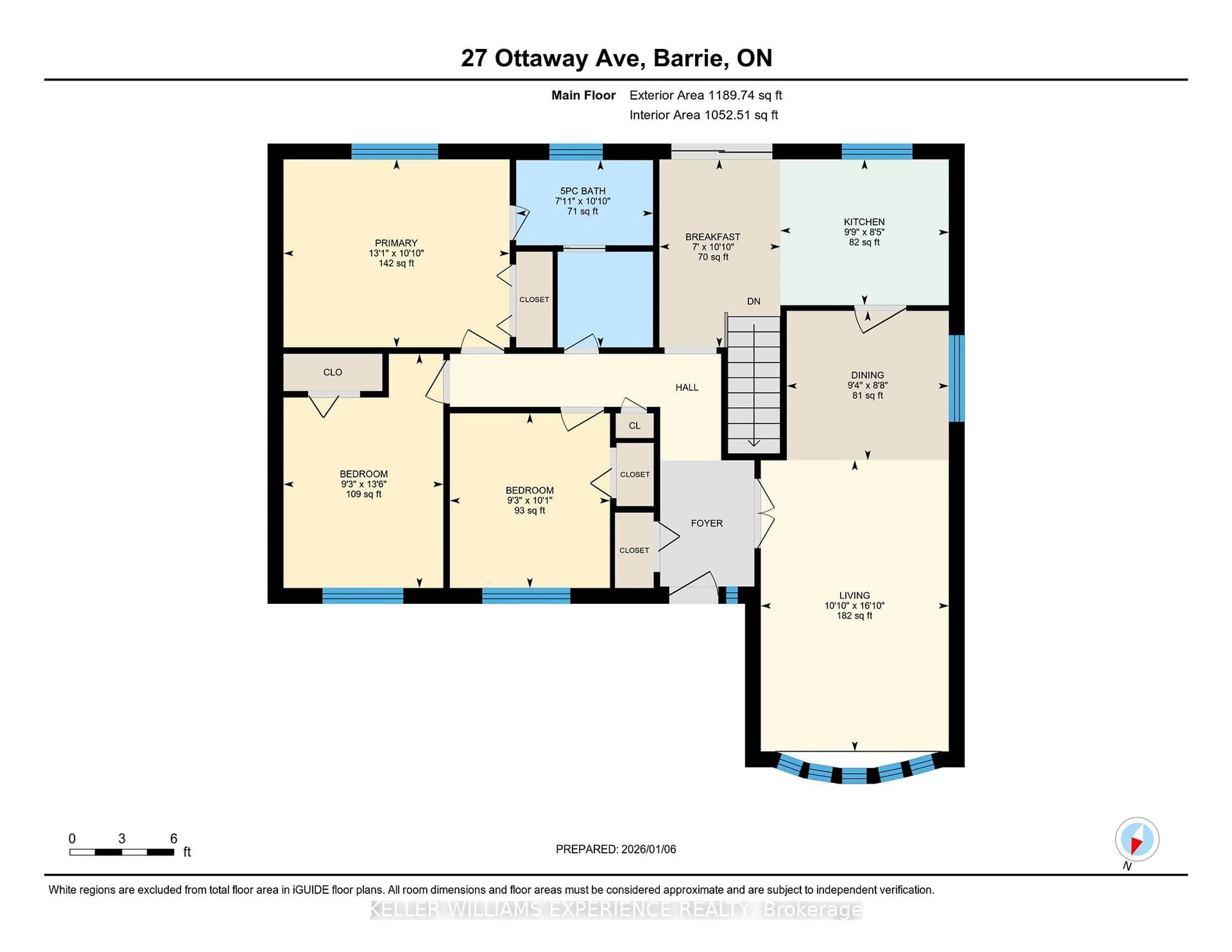 Floor plan for 27 Ottaway Ave, Barrie Ontario L4M 2W6