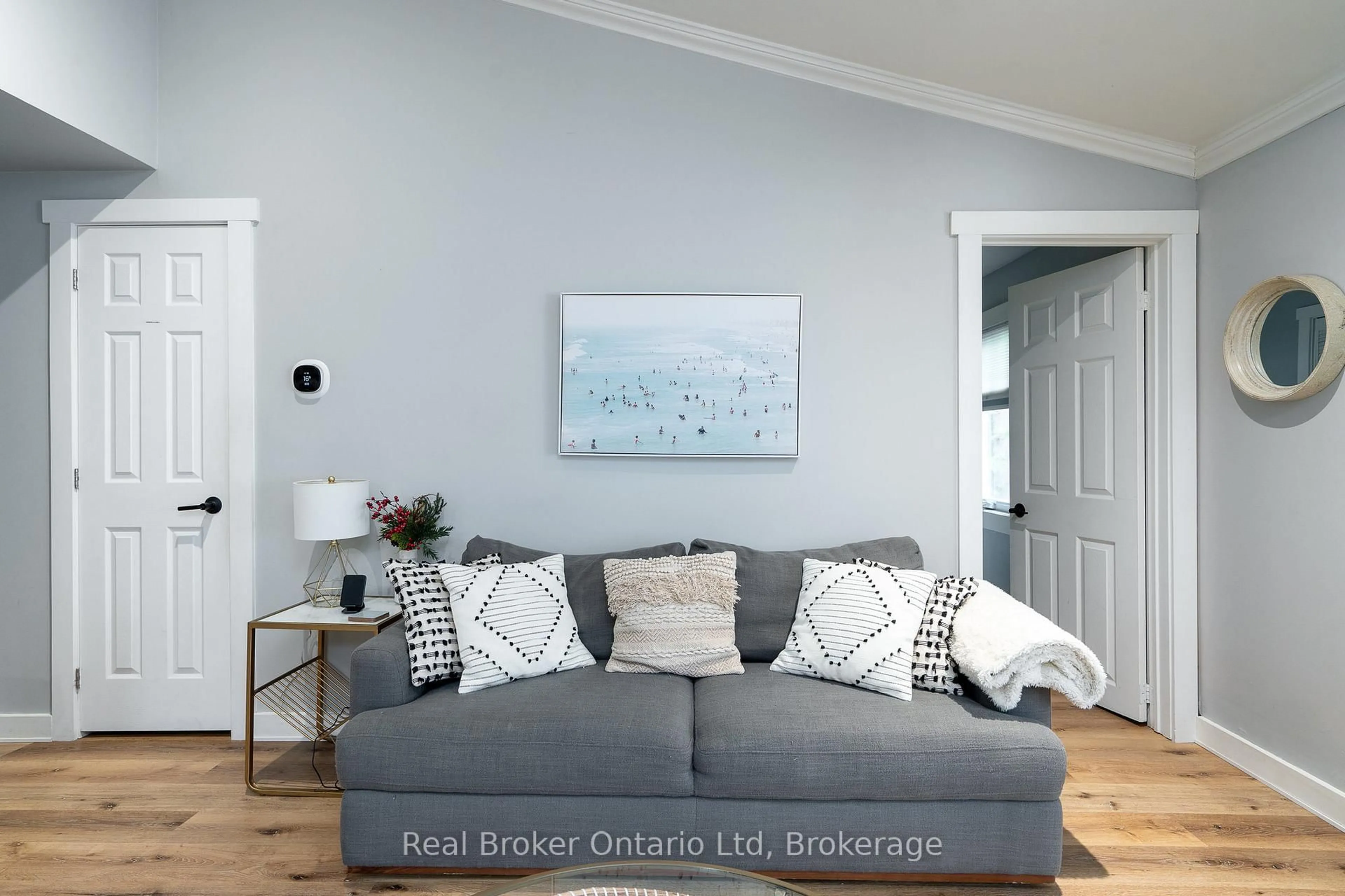 Living room with furniture, wood/laminate floor for 1071 LAWSON Rd, Tiny Ontario L0L 1P0