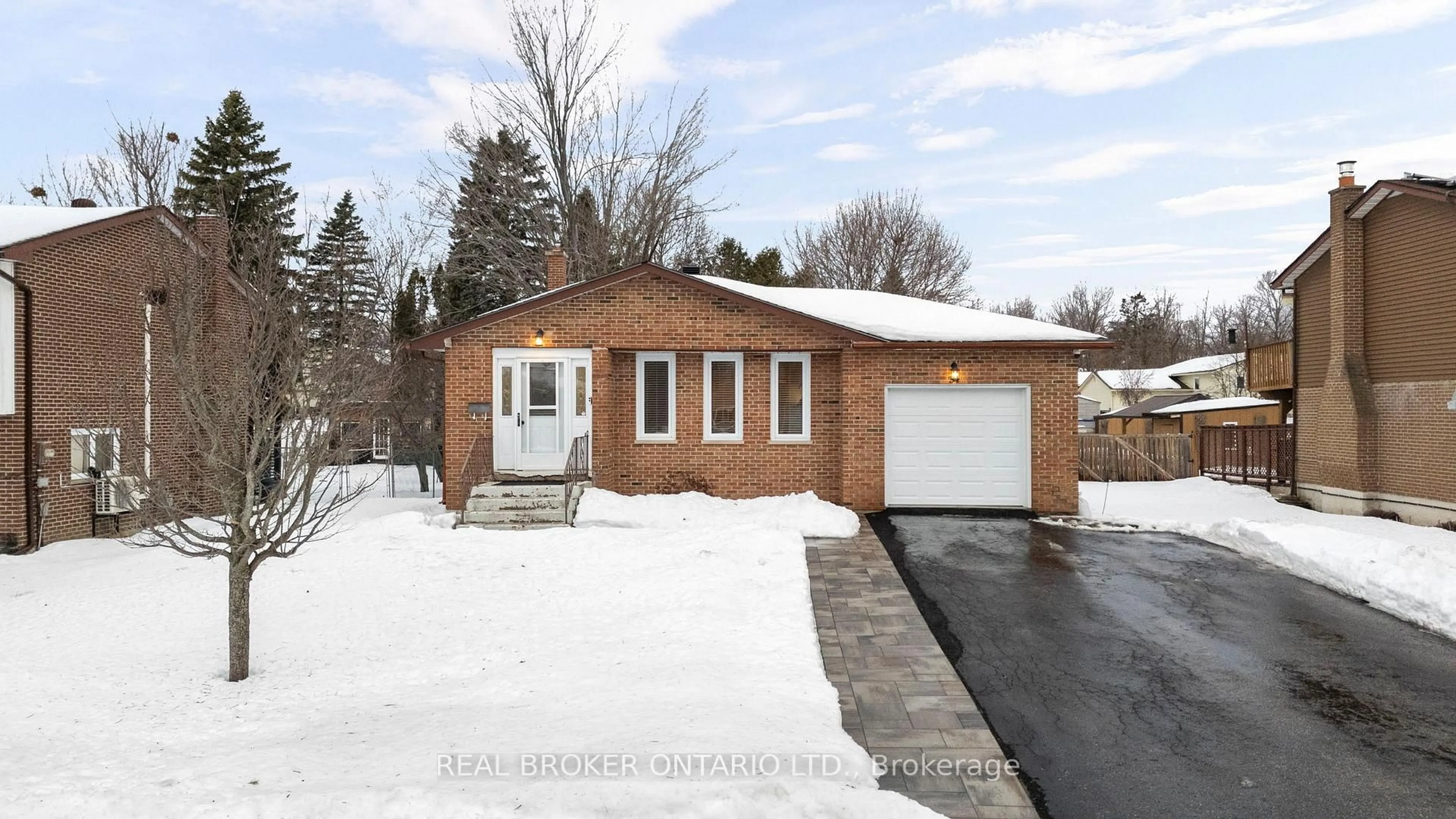 Home with brick exterior material, street for 34 Lankin Blvd, Orillia Ontario L3V 6T2