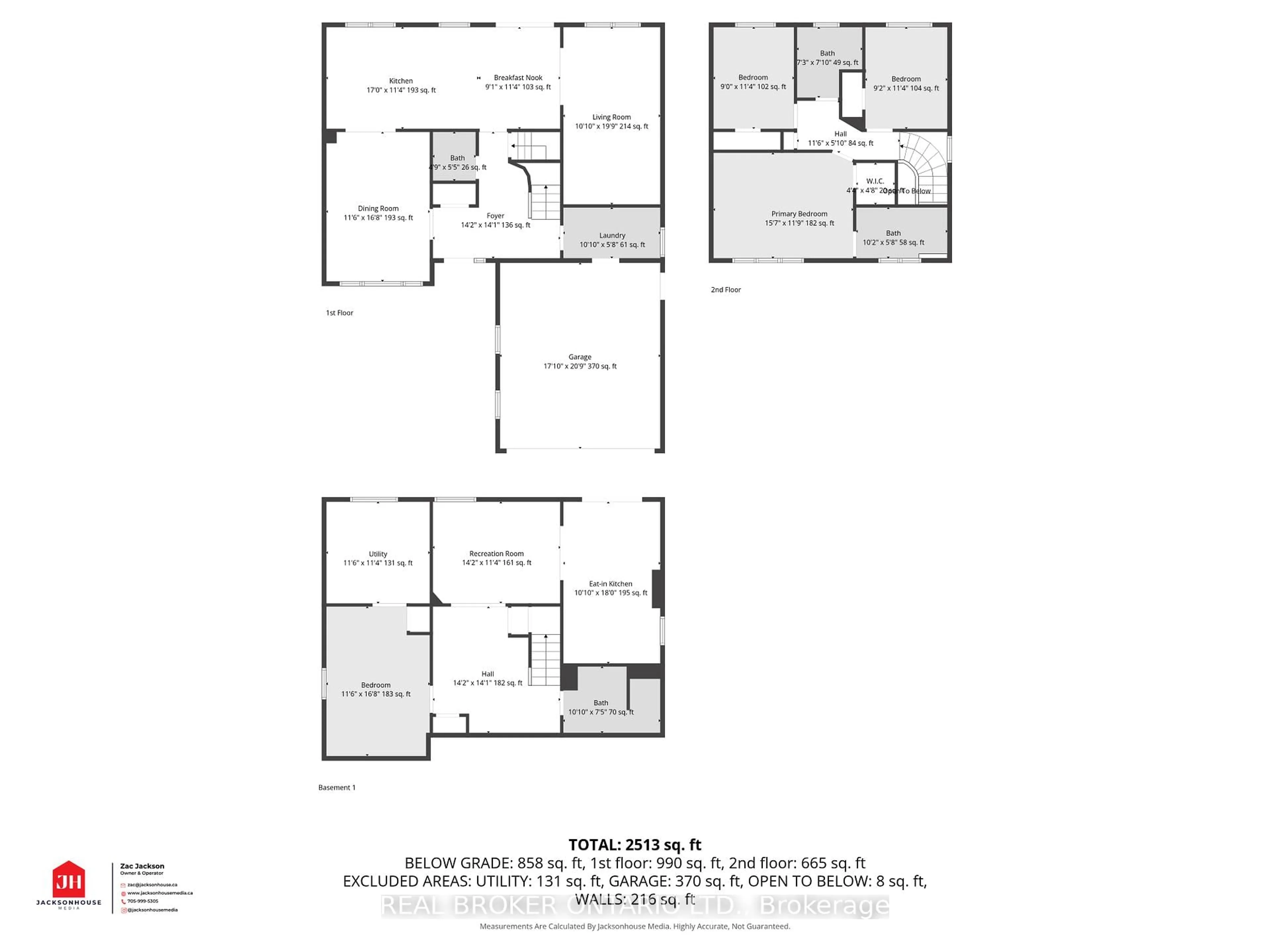 Floor plan for 99 Johnson St, Orillia Ontario L3V 7R7