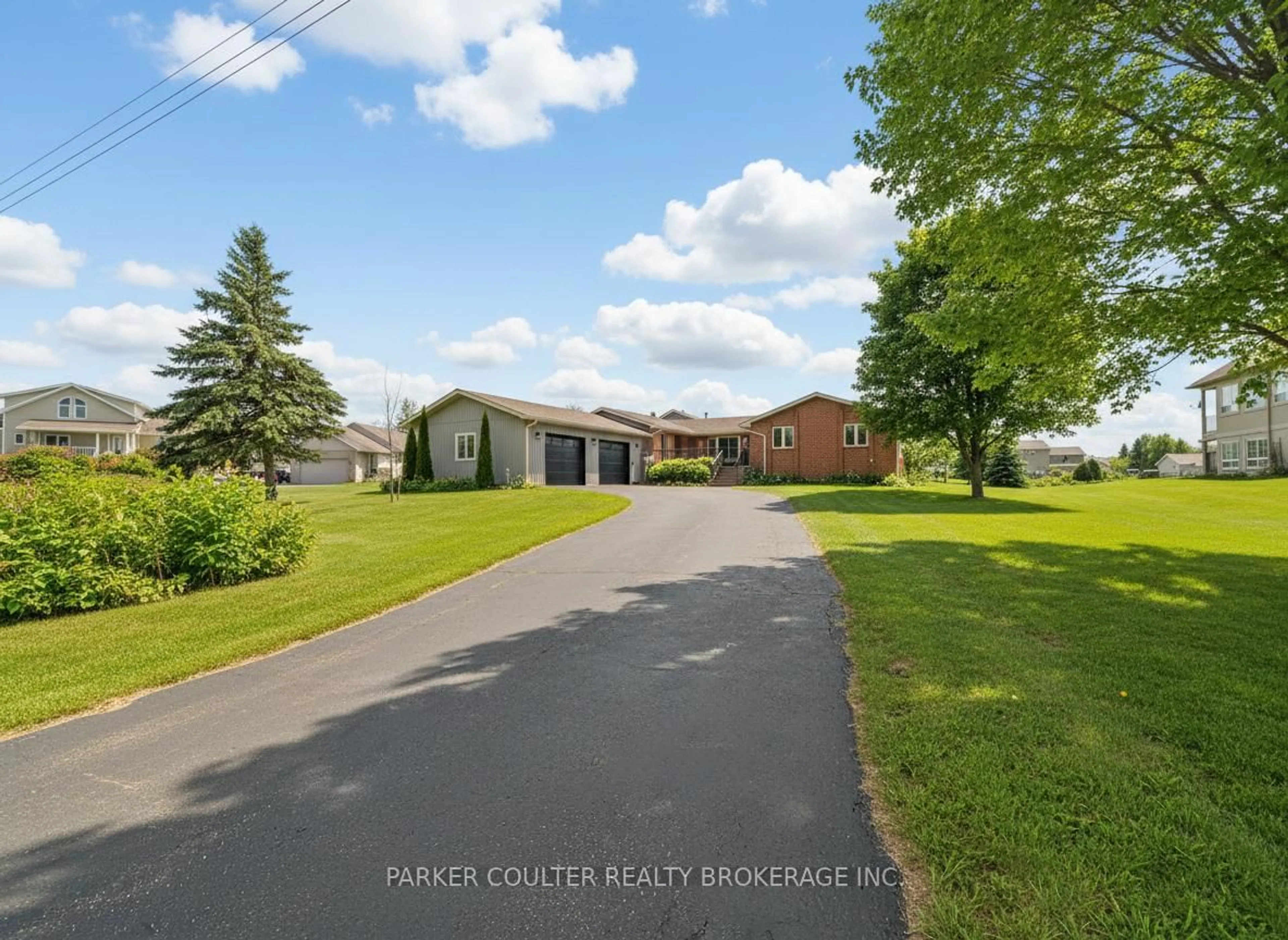 A pic from outside/outdoor area/front of a property/back of a property/a pic from drone, water/lake/river/ocean view for 3794 Leo Cres, Ramara Ontario L3V 0L1