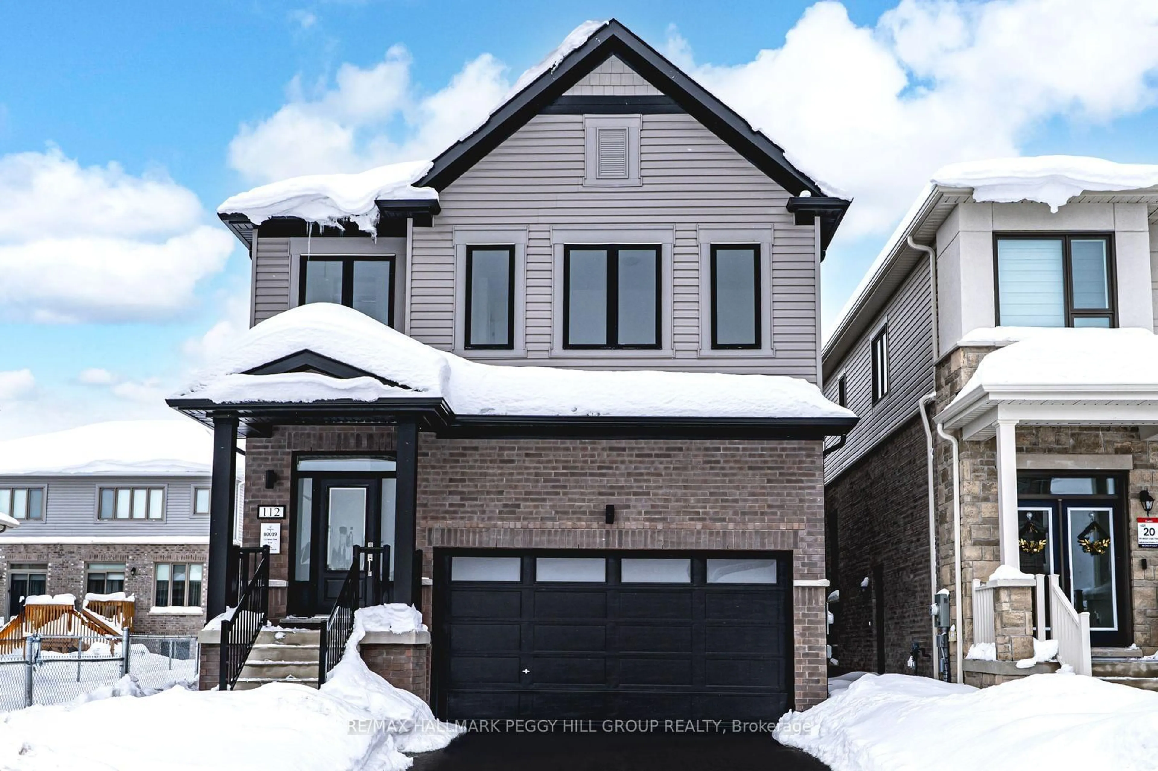 Home with brick exterior material, street for 112 West Oak Tr, Barrie Ontario L9J 0L1