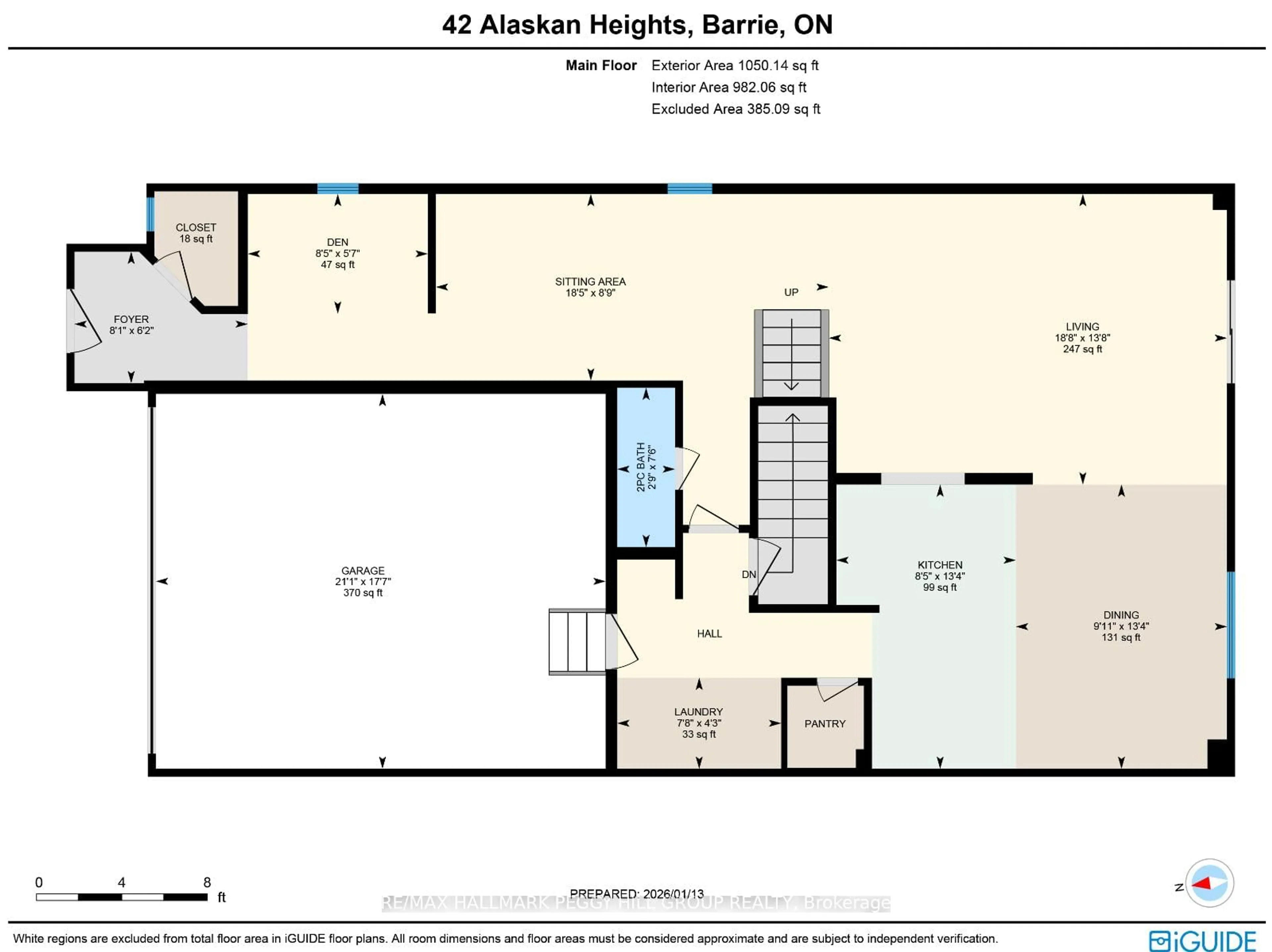 Floor plan for 42 Alaskan Hts, Barrie Ontario L9J 0H9