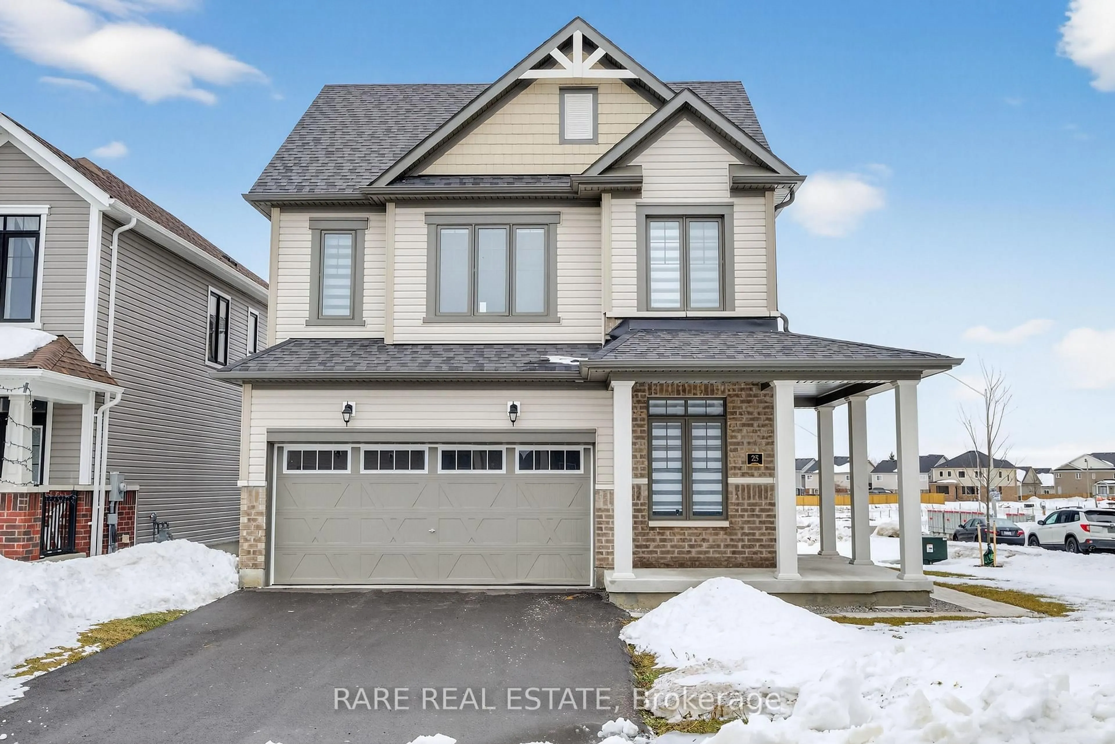 Home with brick exterior material, street for 25 Rochester Dr, Barrie Ontario L9J 0V9