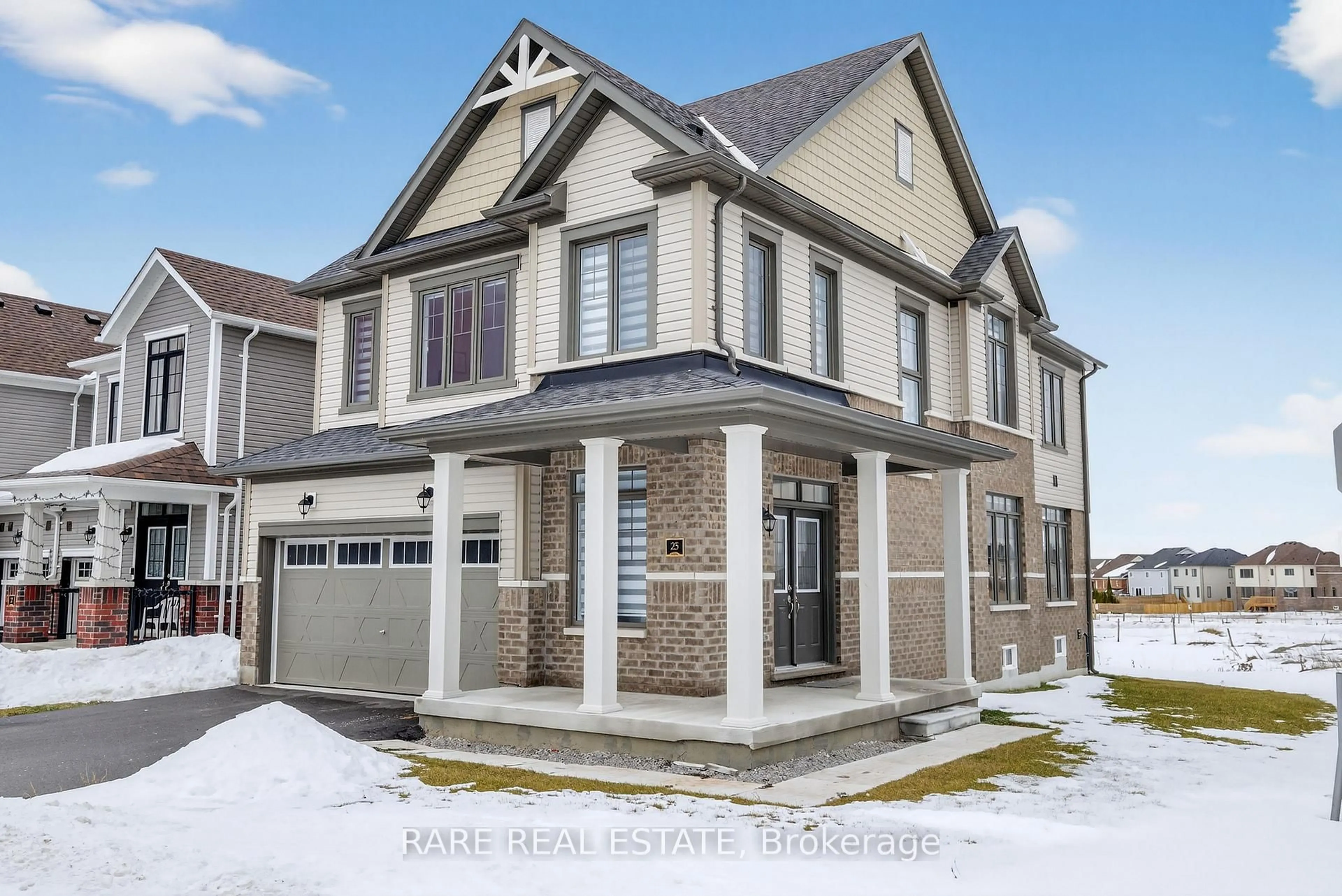 Home with brick exterior material, street for 25 Rochester Dr, Barrie Ontario L9J 0V9