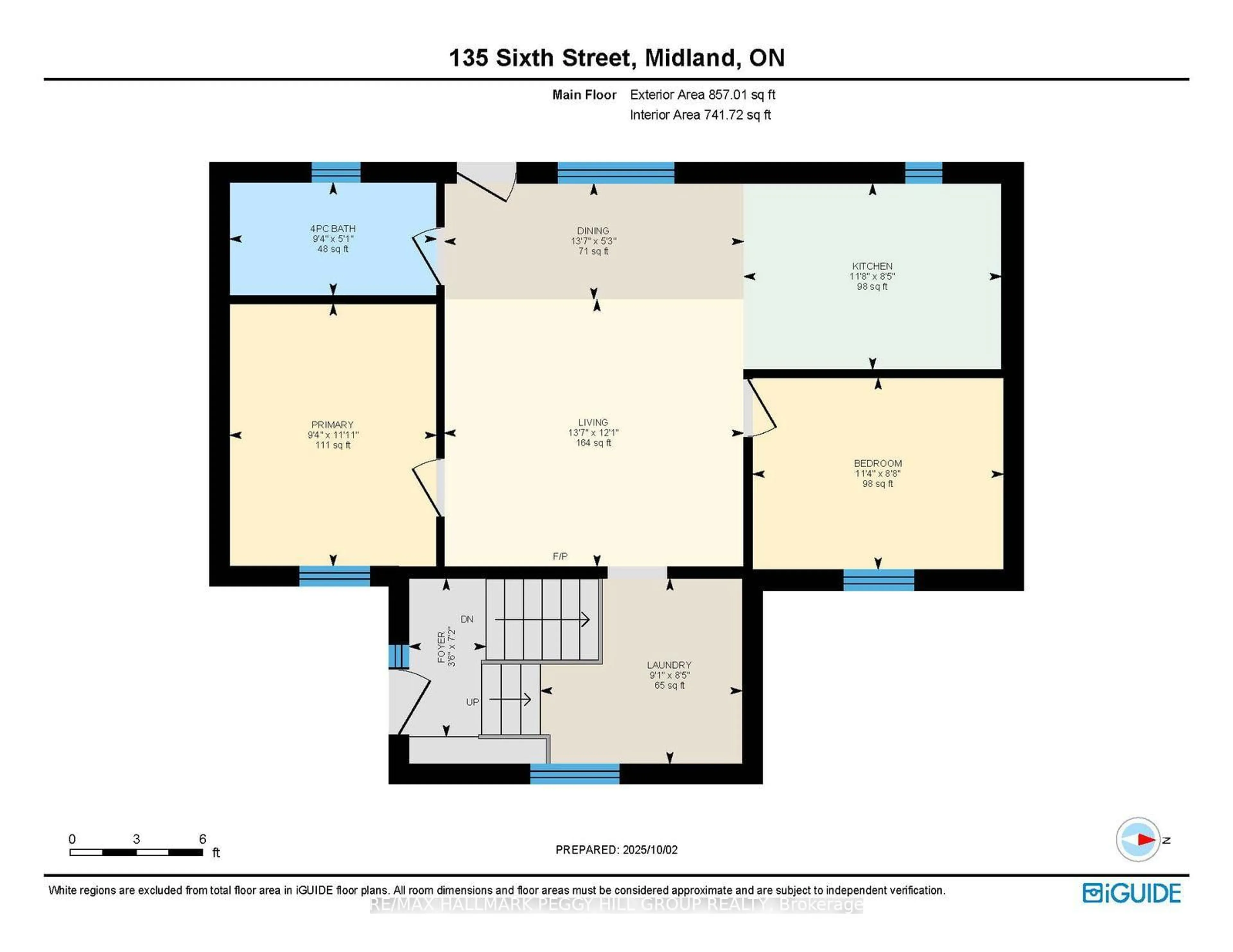 Floor plan for 135 Sixth St, Midland Ontario L4R 3X5