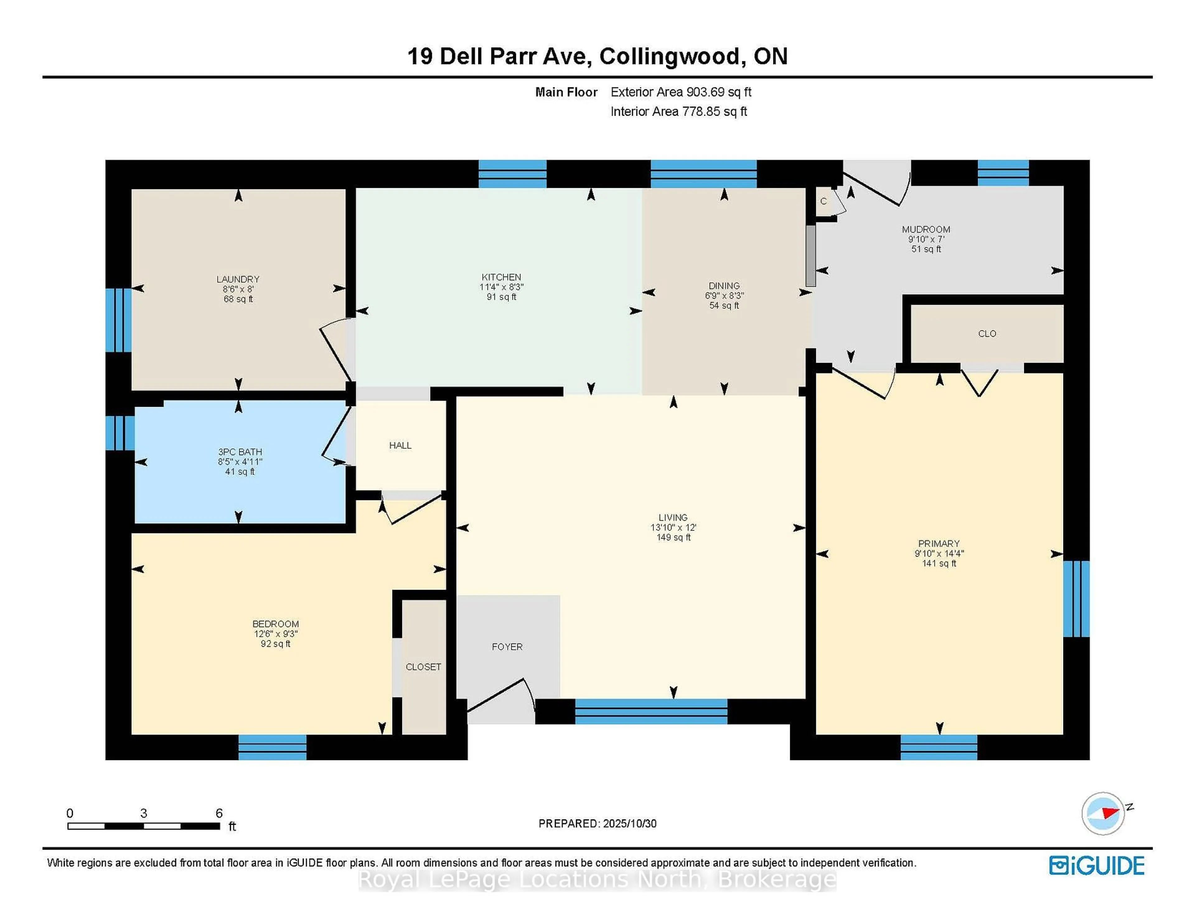Floor plan for 19 Dell Parr Ave, Collingwood Ontario L9Y 0X2