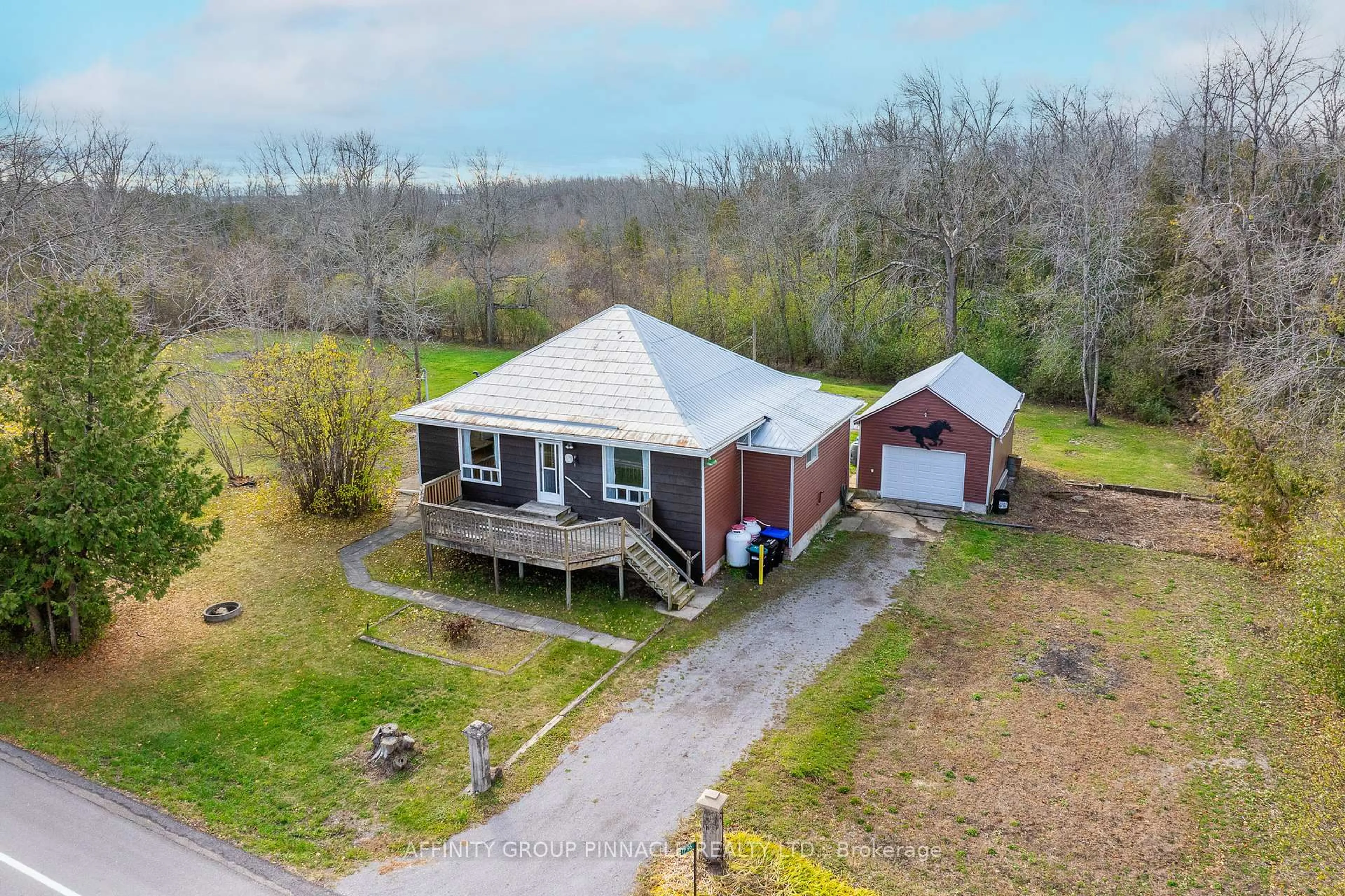 A pic from outside/outdoor area/front of a property/back of a property/a pic from drone, building for 1796 Ramara Rd 47 Rd, Ramara Ontario L0K 1B0