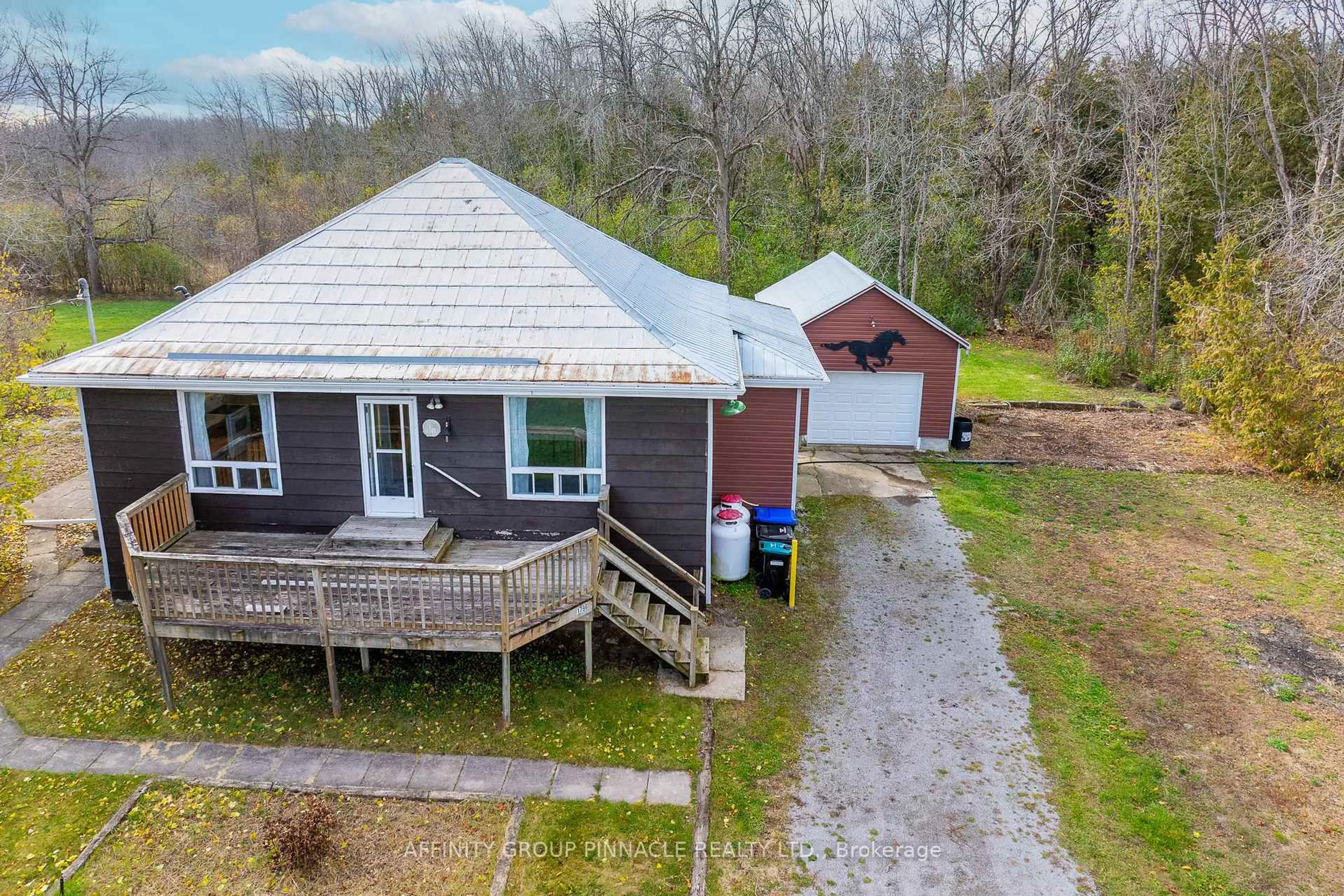 A pic from outside/outdoor area/front of a property/back of a property/a pic from drone, building for 1796 Ramara Rd 47 Rd, Ramara Ontario L0K 1B0