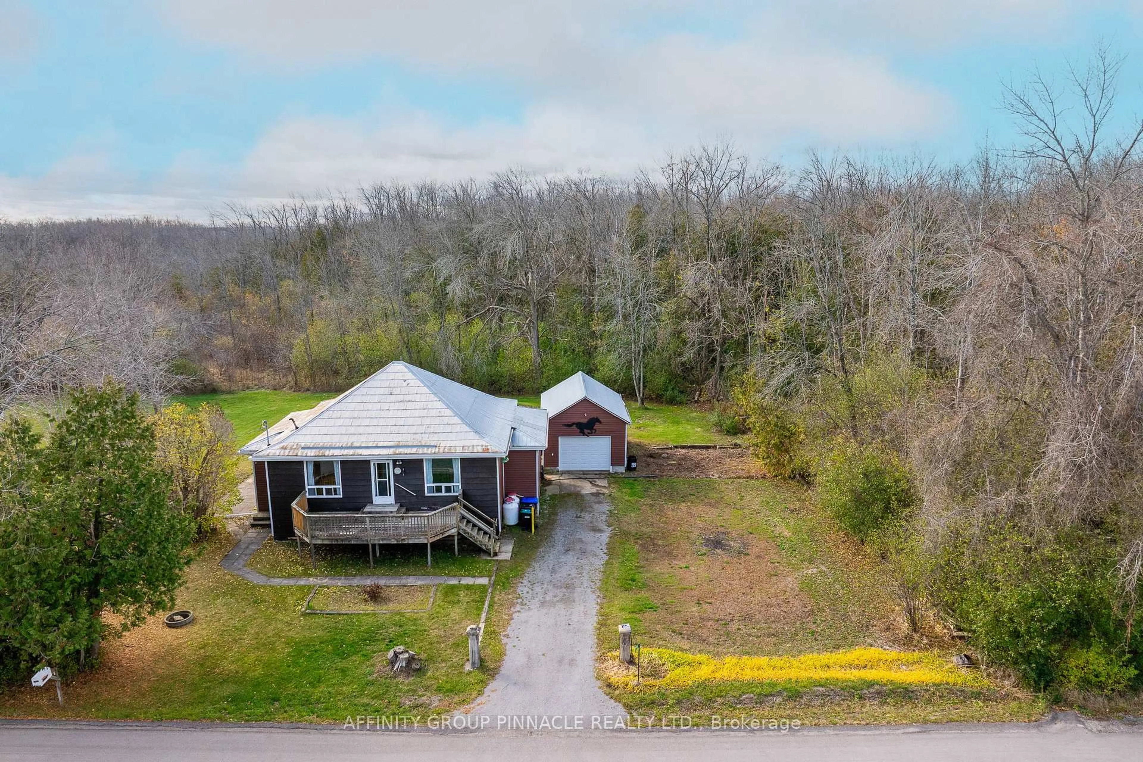 A pic from outside/outdoor area/front of a property/back of a property/a pic from drone, unknown for 1796 Ramara Rd 47 Rd, Ramara Ontario L0K 1B0