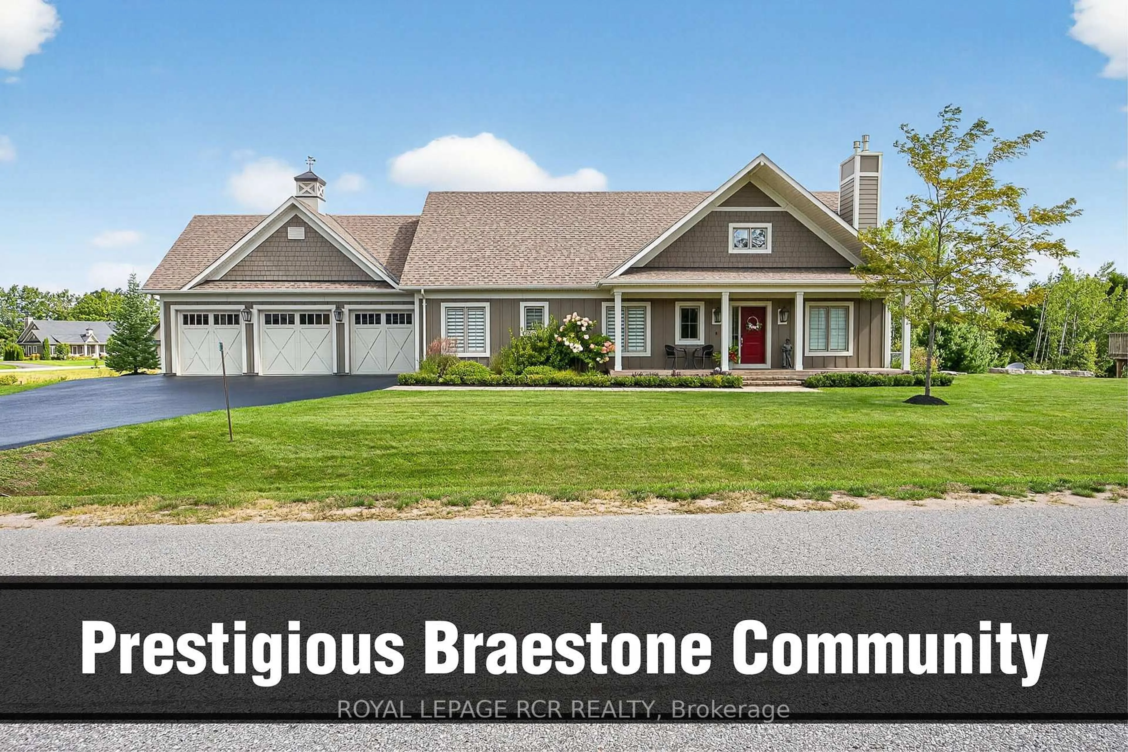 Home with brick exterior material, street for 3 Thoroughbred Dr, Oro-Medonte Ontario L0K 1E0