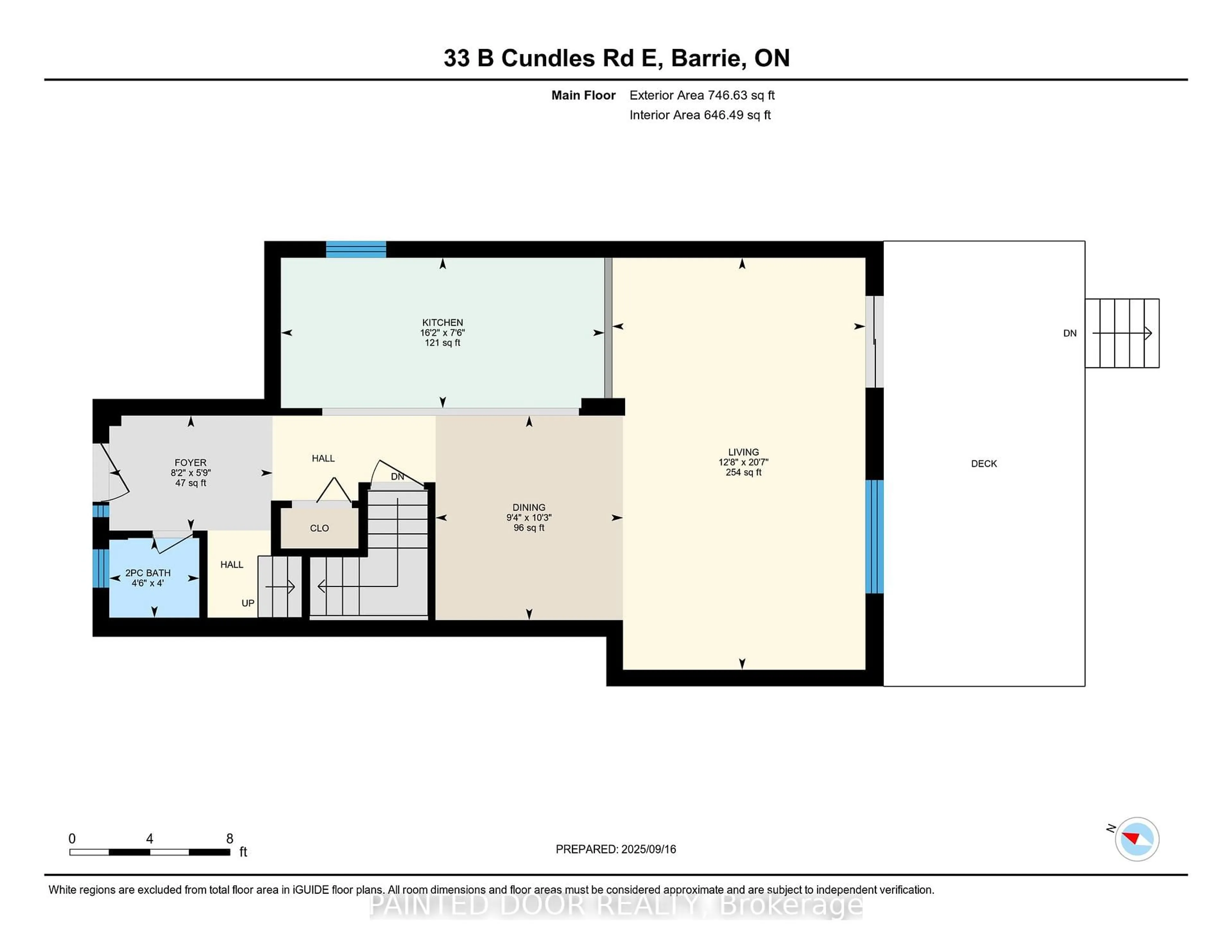 Floor plan for 33B Cundles Rd, Barrie Ontario L4M 2Z6
