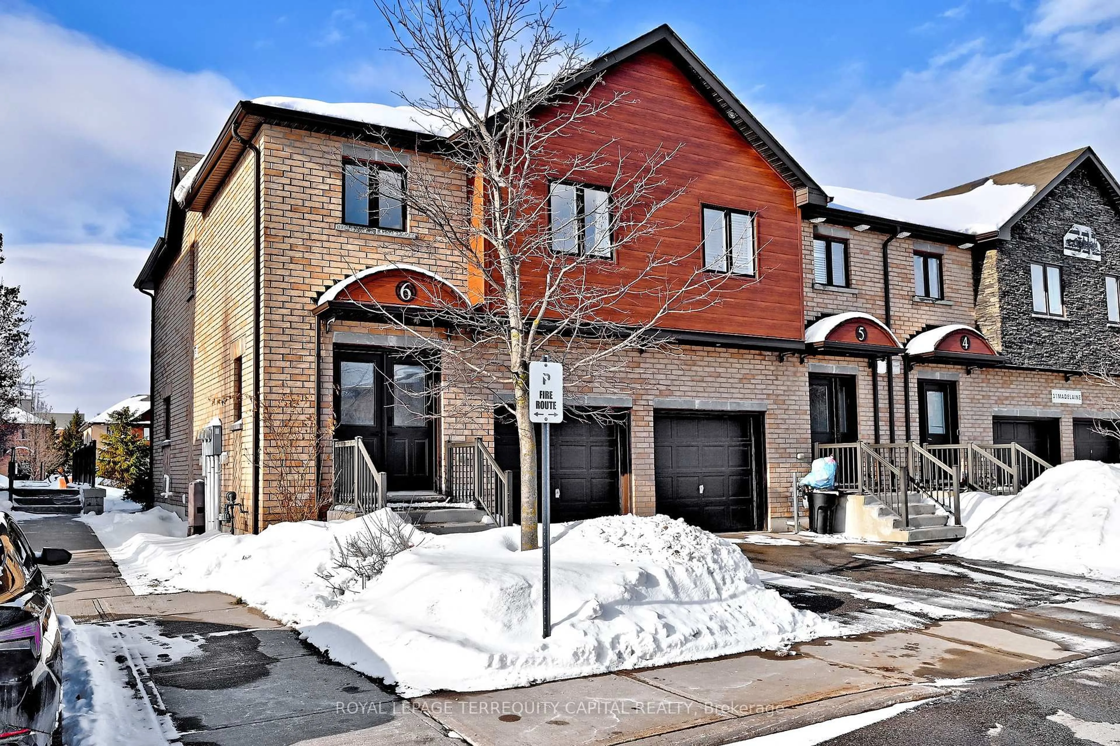 Home with brick exterior material, street for 31 Madelaine Dr #6, Barrie Ontario L9J 0G8