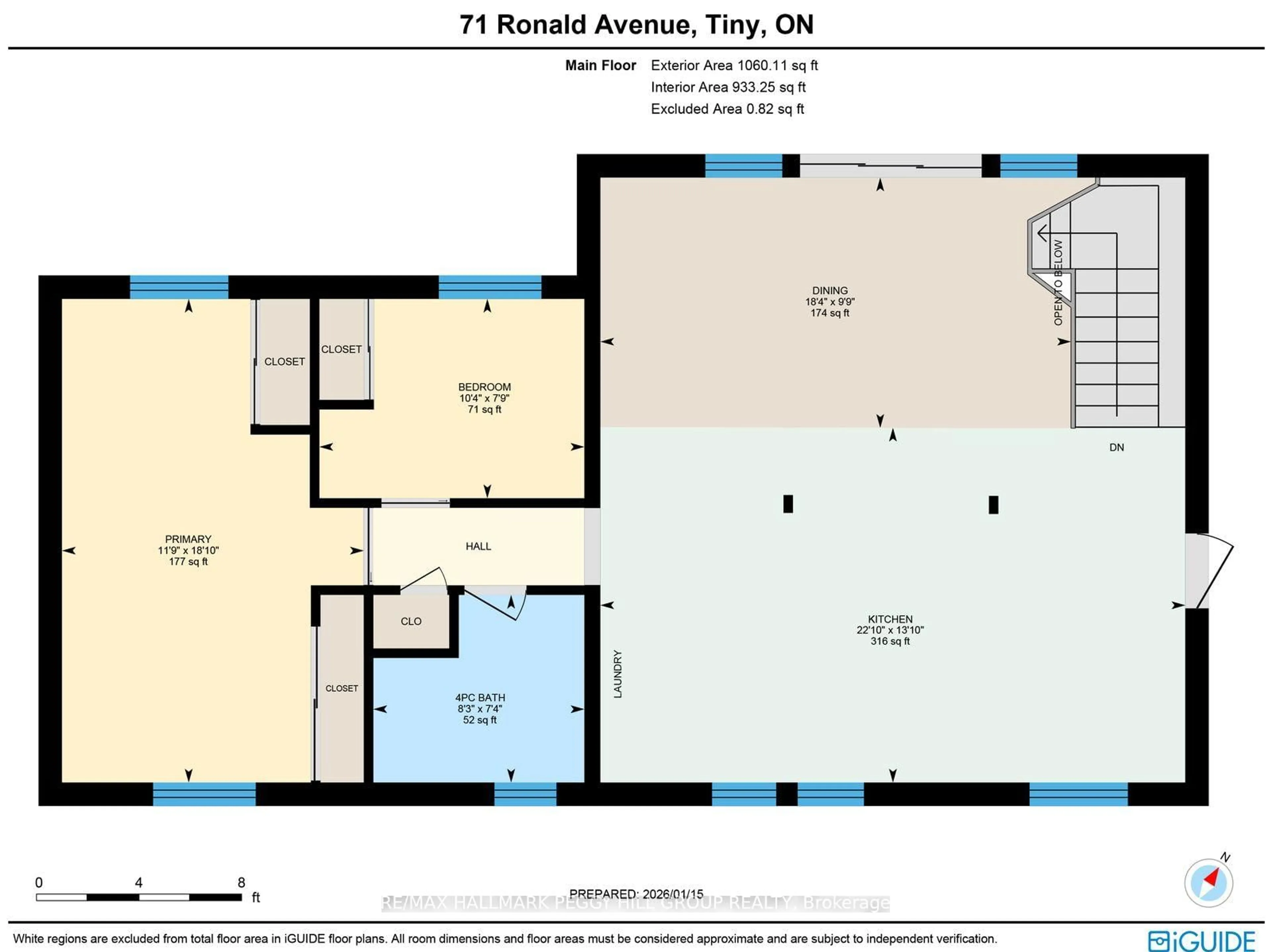 Floor plan for 71 Ronald Ave, Tiny Ontario L0L 1P1