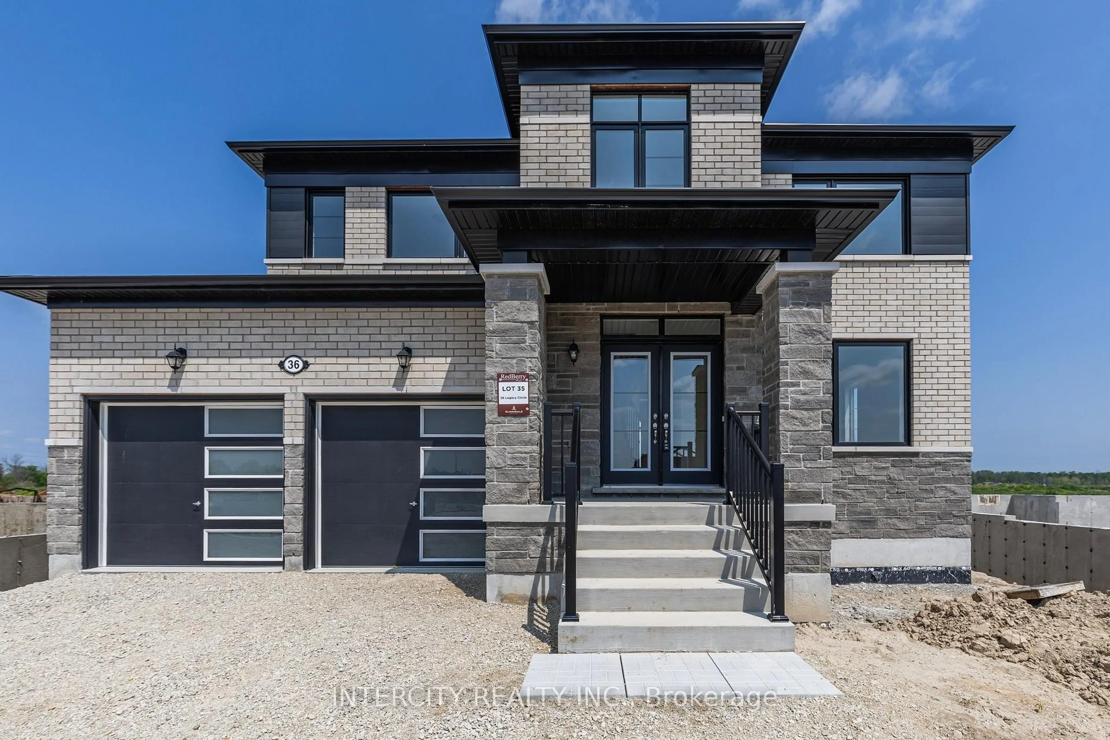 Home with brick exterior material, street for 36 Legacy Circ, Wasaga Beach Ontario L9Z 0M5
