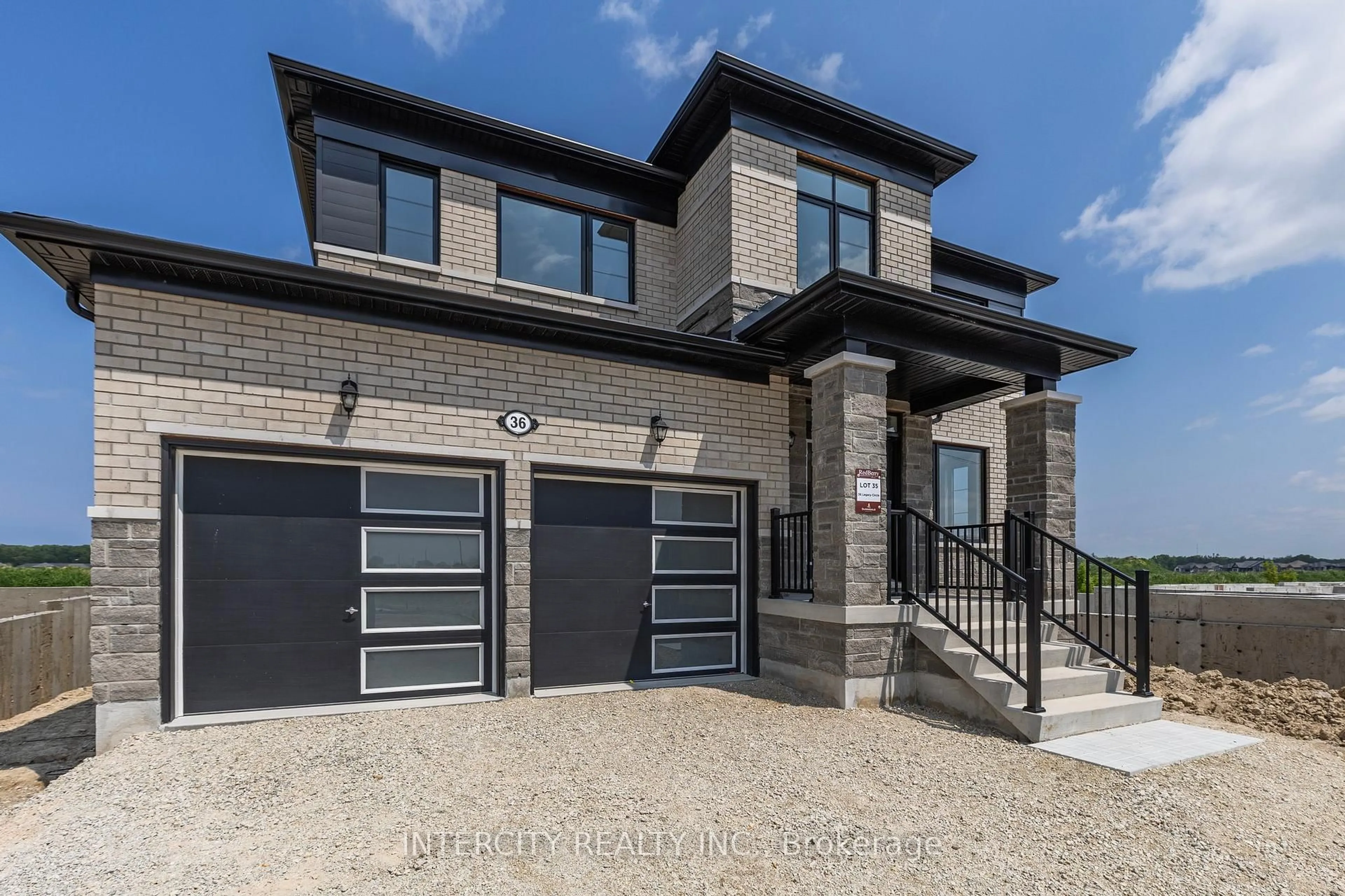 Home with brick exterior material, street for 36 Legacy Circ, Wasaga Beach Ontario L9Z 0M5