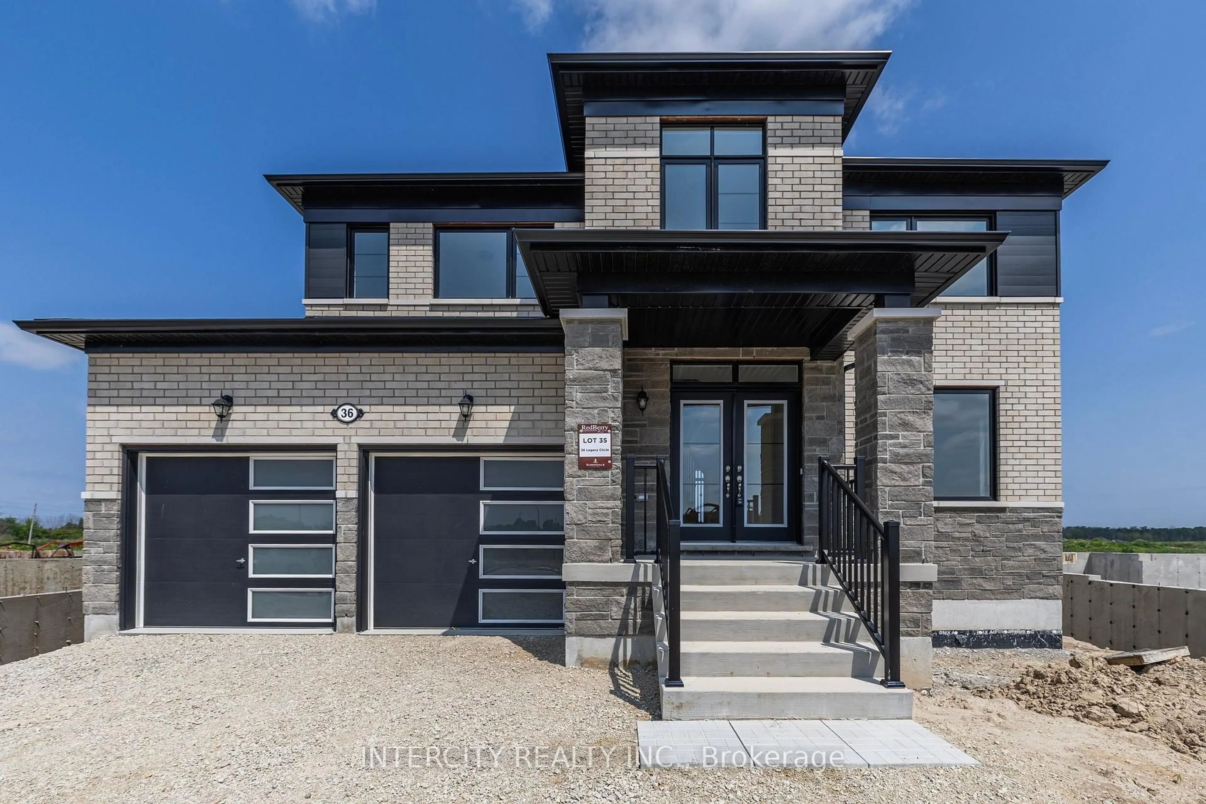 Home with brick exterior material, street for 36 Legacy Circ, Wasaga Beach Ontario L9Z 0M5