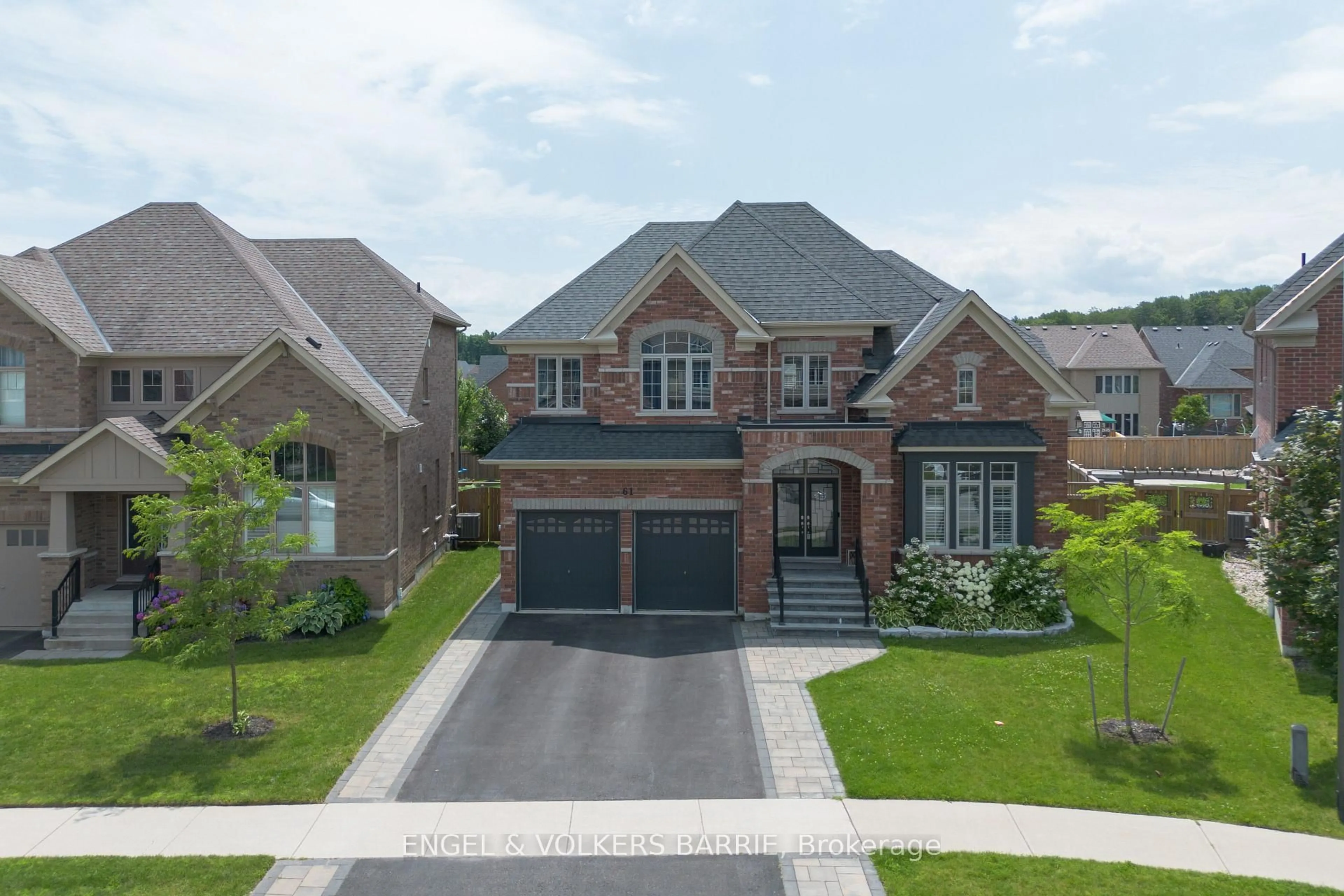 Home with brick exterior material, street for 61 Oliver's Mill Rd, Springwater Ontario L9X 0S7