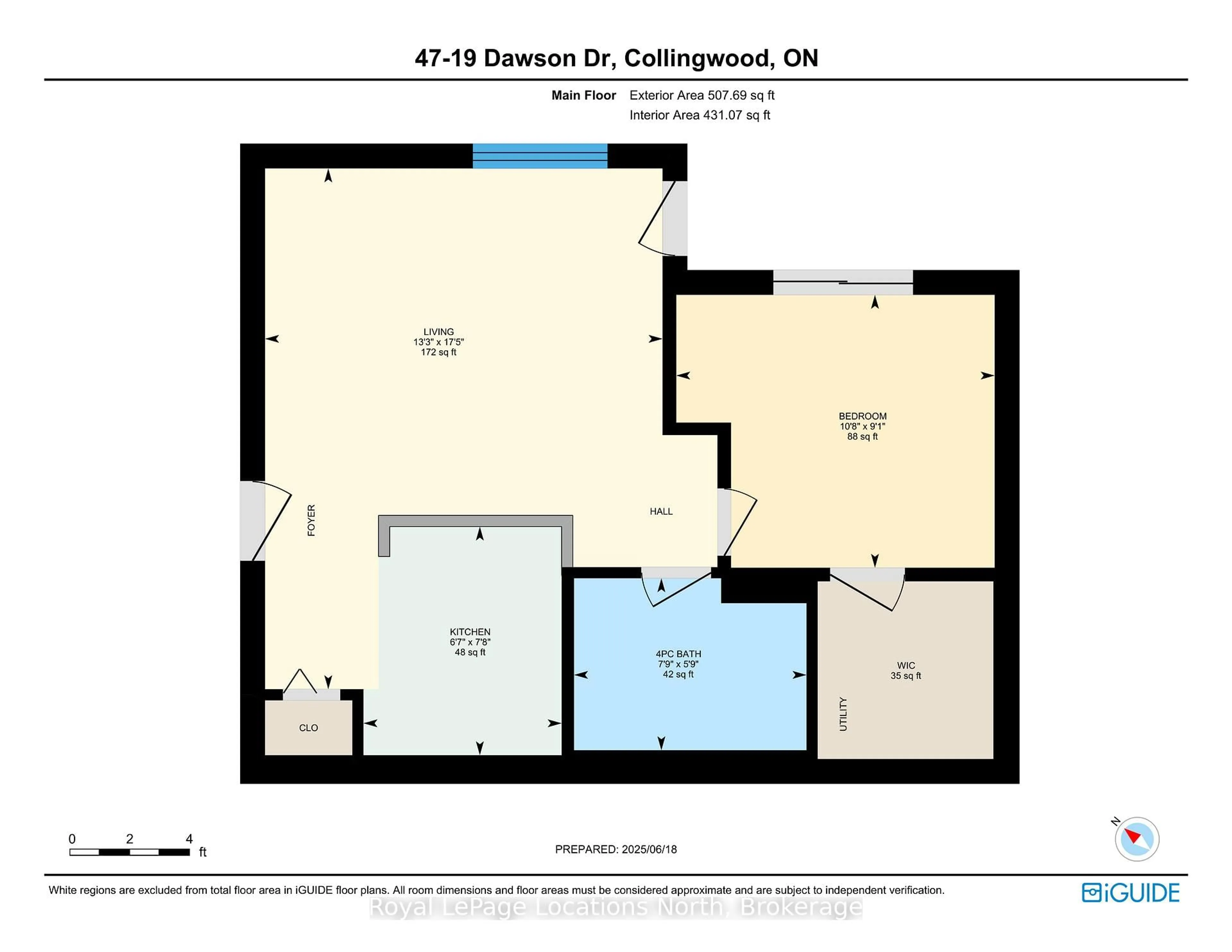 Floor plan for 19 Dawson Dr #47, Collingwood Ontario L9Y 5B4