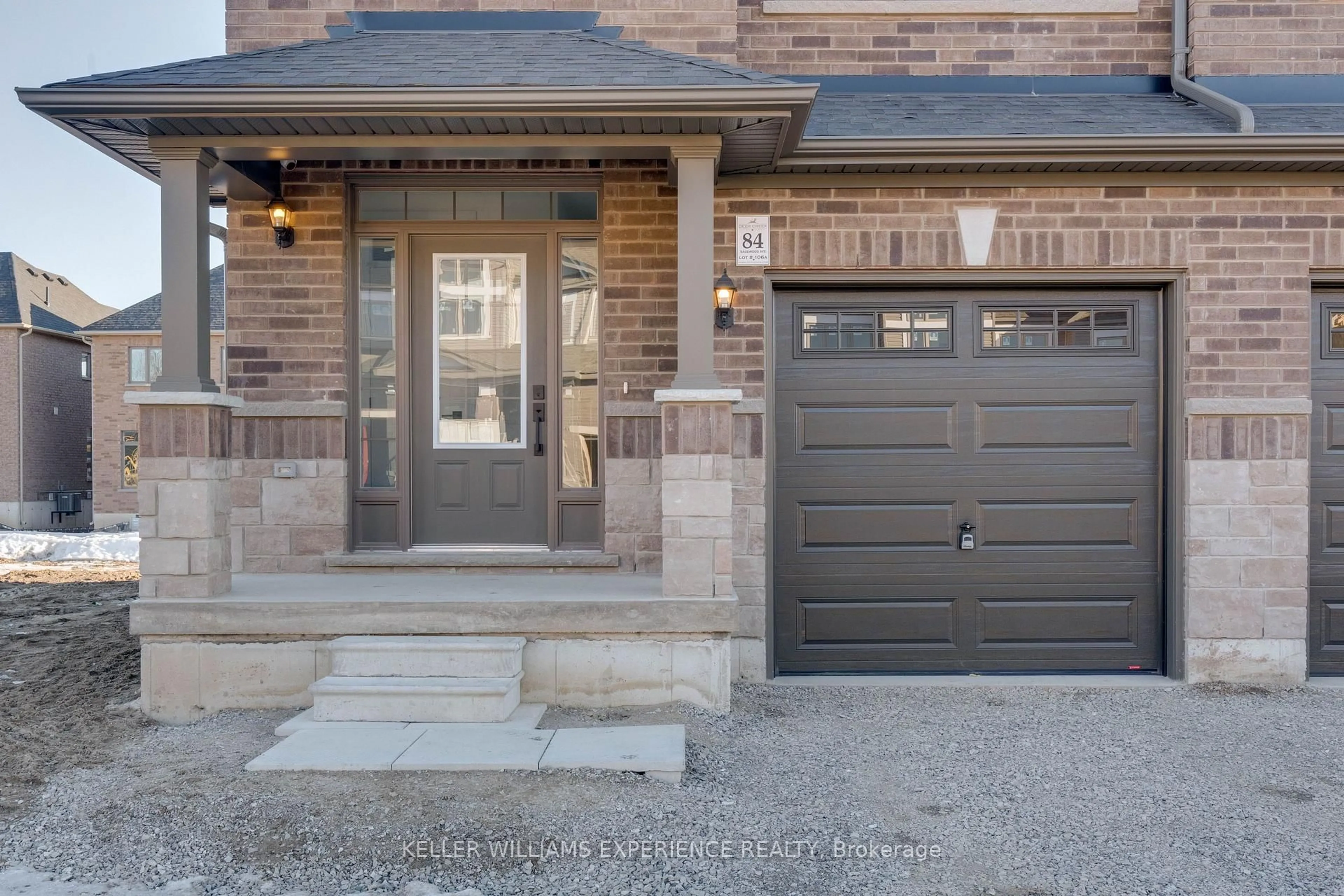 Home with brick exterior material, street for 84 Sagewood Ave, Barrie Ontario L9J 0K5