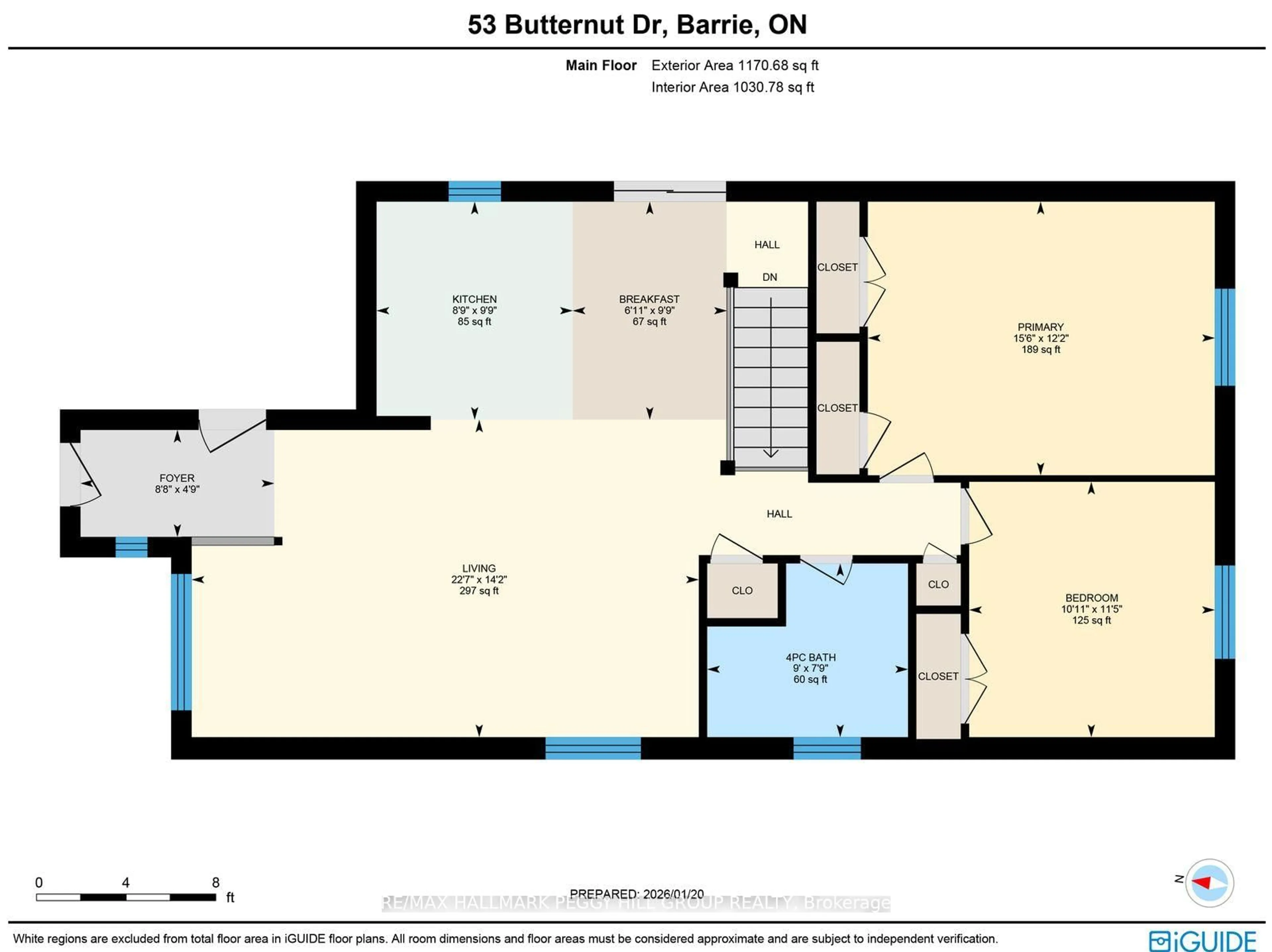 Floor plan for 53 Butternut Dr, Barrie Ontario L4N 9Z8