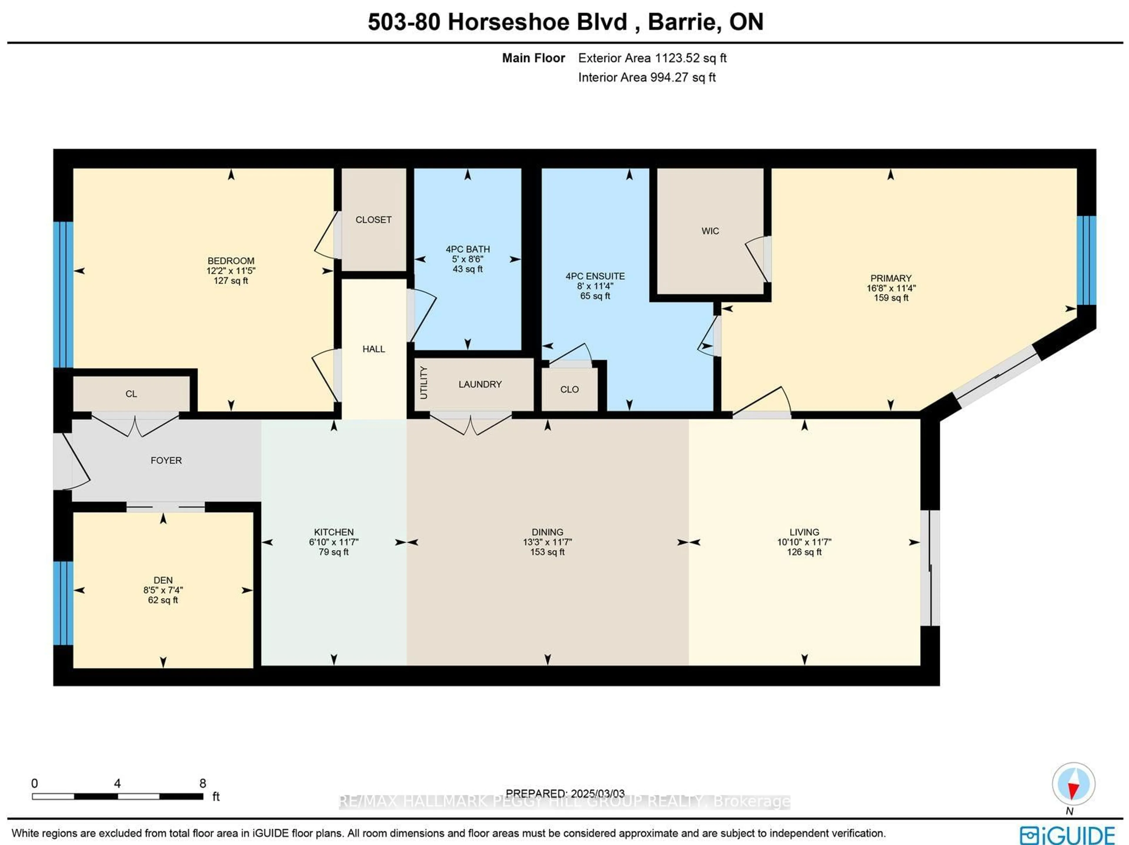 Floor plan for 80 Horseshoe Blvd #503, Oro-Medonte Ontario L4M 4Y8