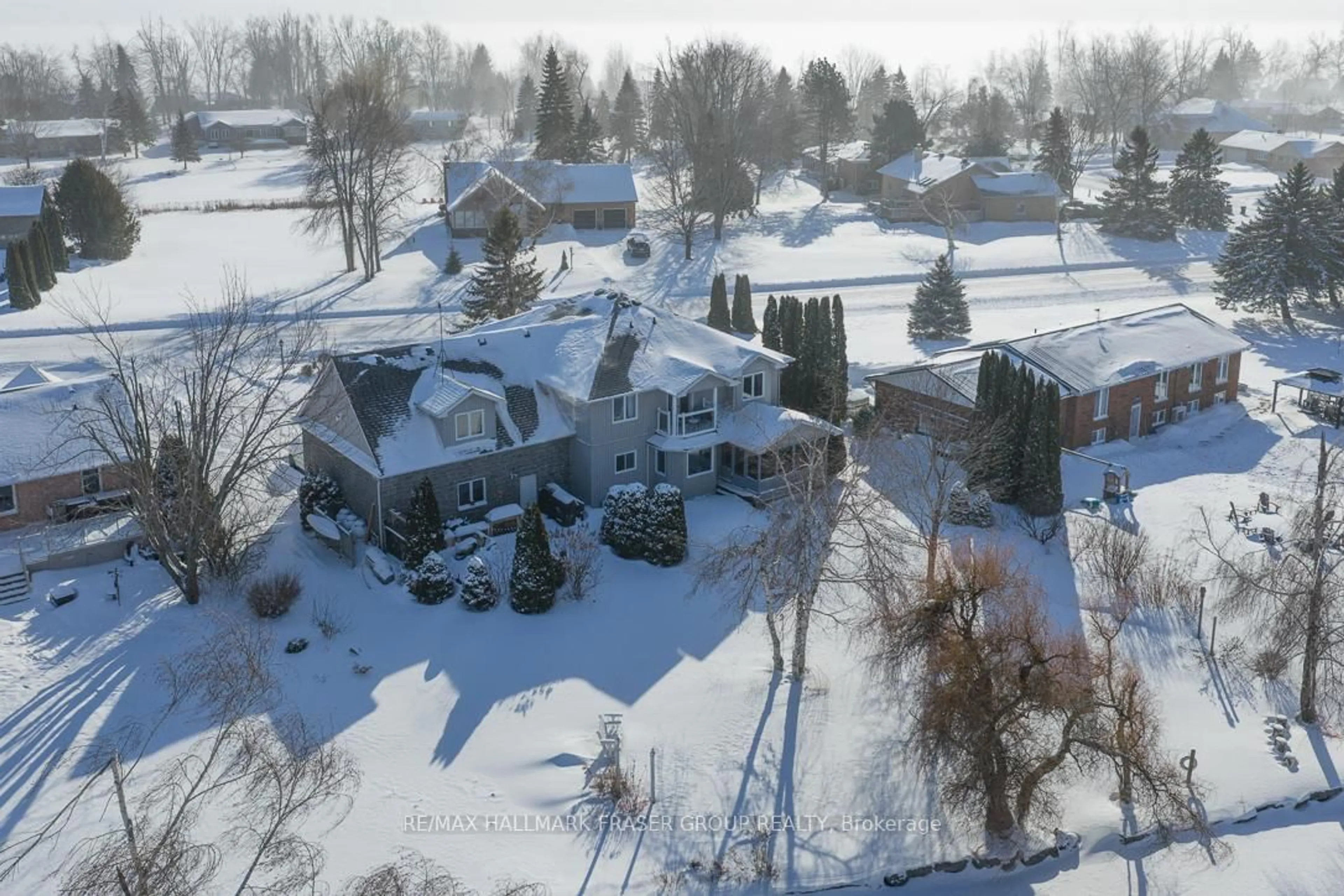 A pic from outside/outdoor area/front of a property/back of a property/a pic from drone, street for 26 Maple Gate, Ramara Ontario L0K 1B0