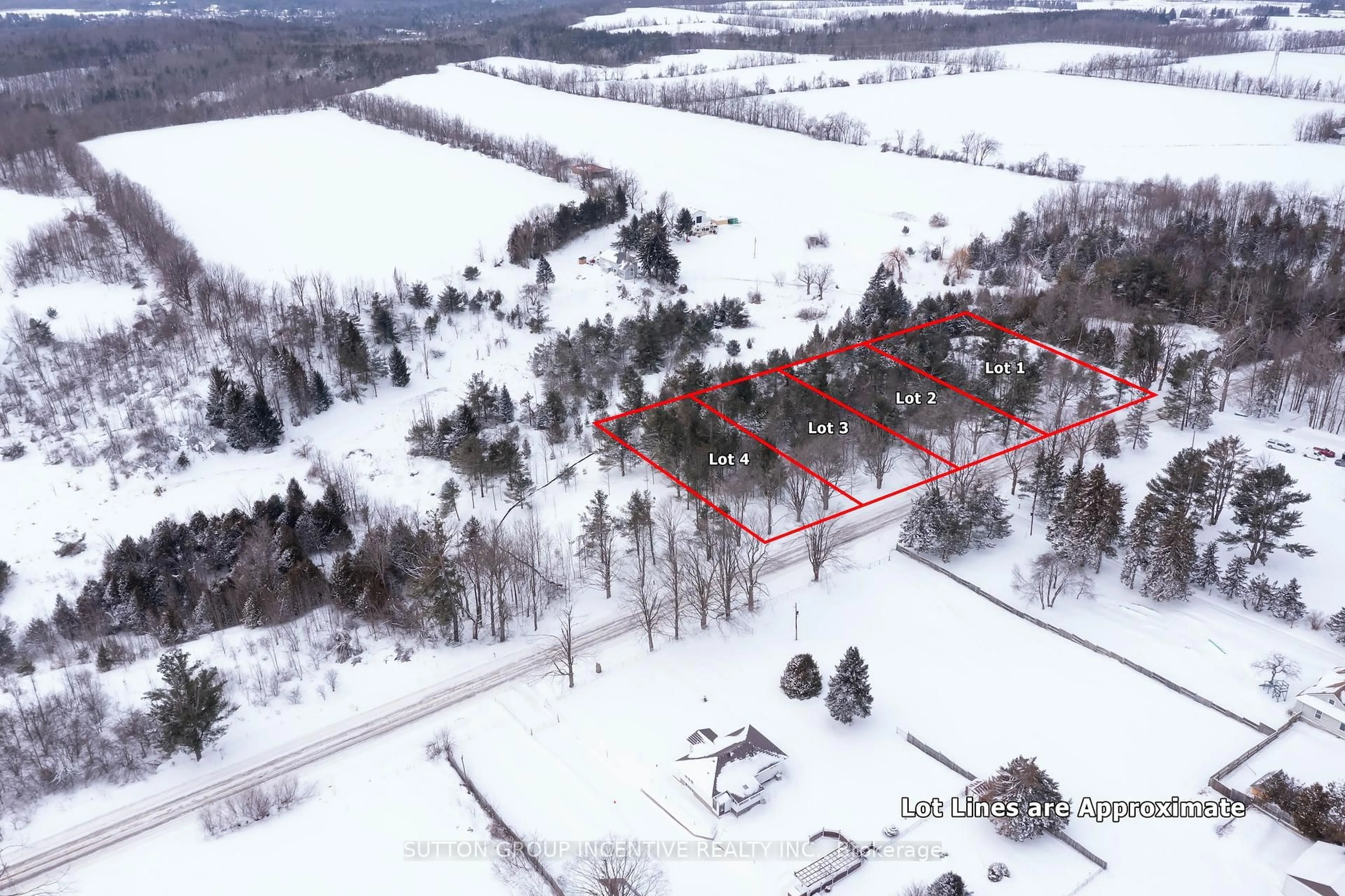 A pic from outside/outdoor area/front of a property/back of a property/a pic from drone, building for Part 4, Plan 51 Part of Lot 19 Concession 2 Rd, Springwater Ontario L0L 1X0