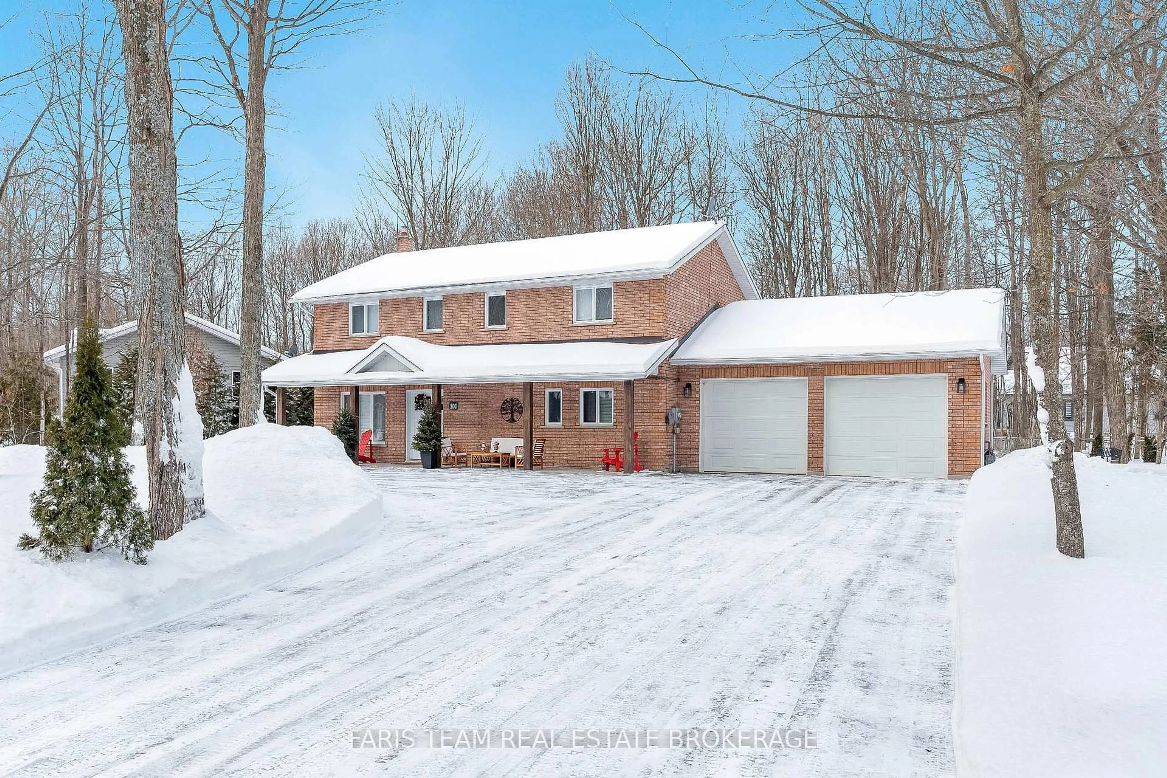 Home with brick exterior material, street for 100 Desroches Tr, Tiny Ontario L9M 0H9