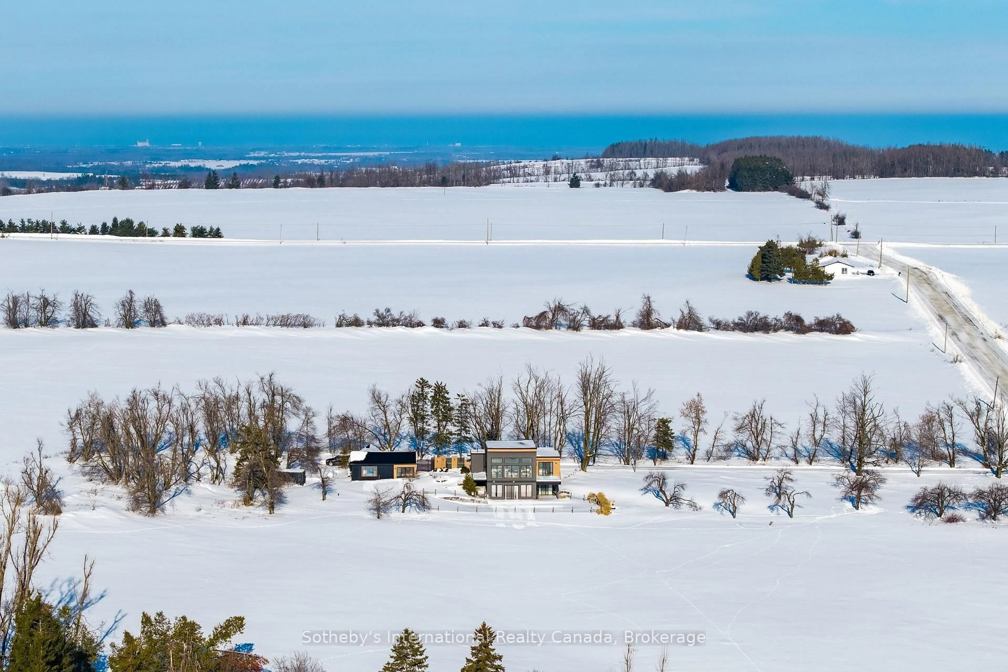 A pic from outside/outdoor area/front of a property/back of a property/a pic from drone, water/lake/river/ocean view for 2566 5 Concession, Clearview Ontario L0M 1G0