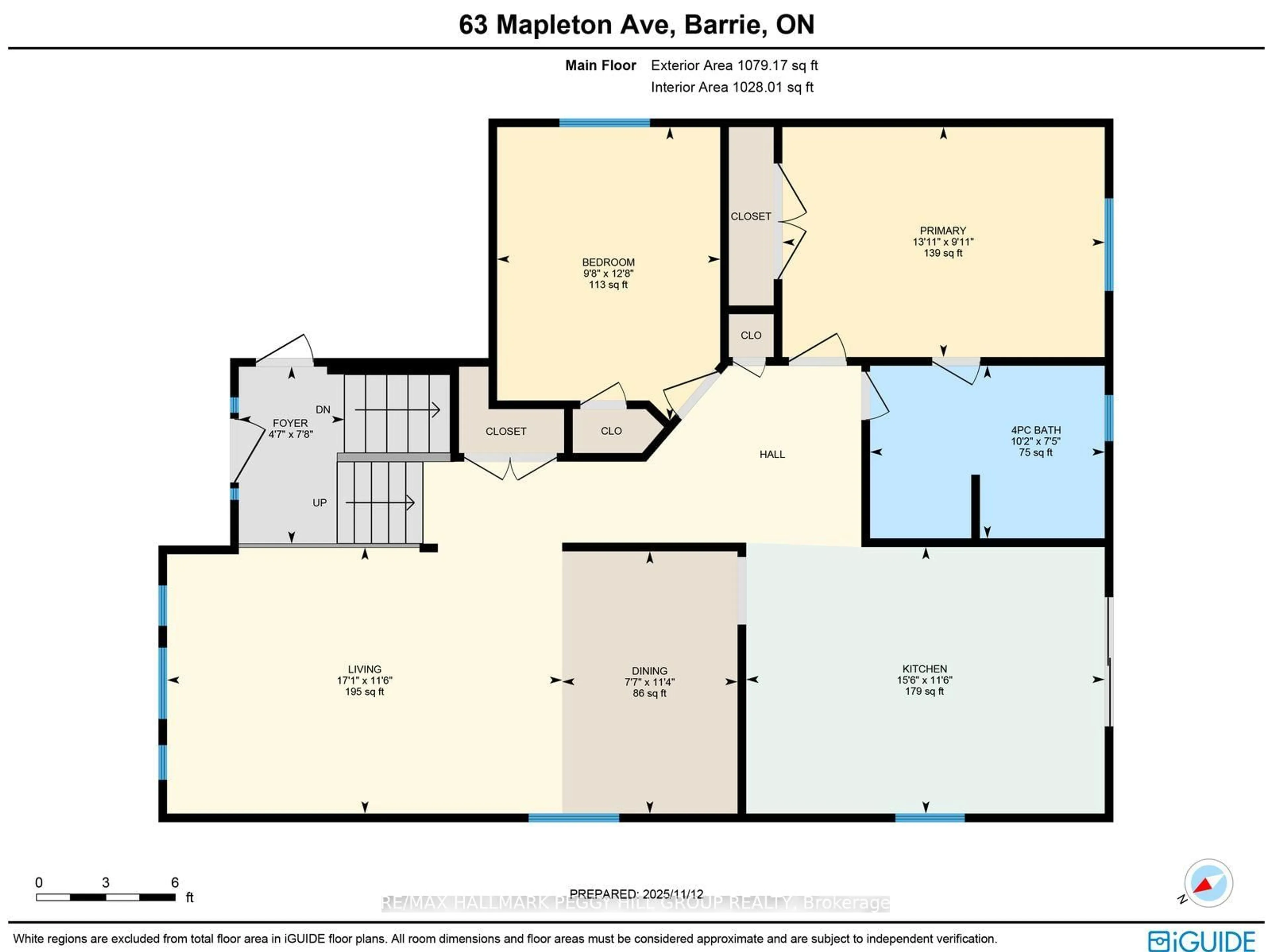 Floor plan for 63 Mapleton Ave, Barrie Ontario L4N 7L7