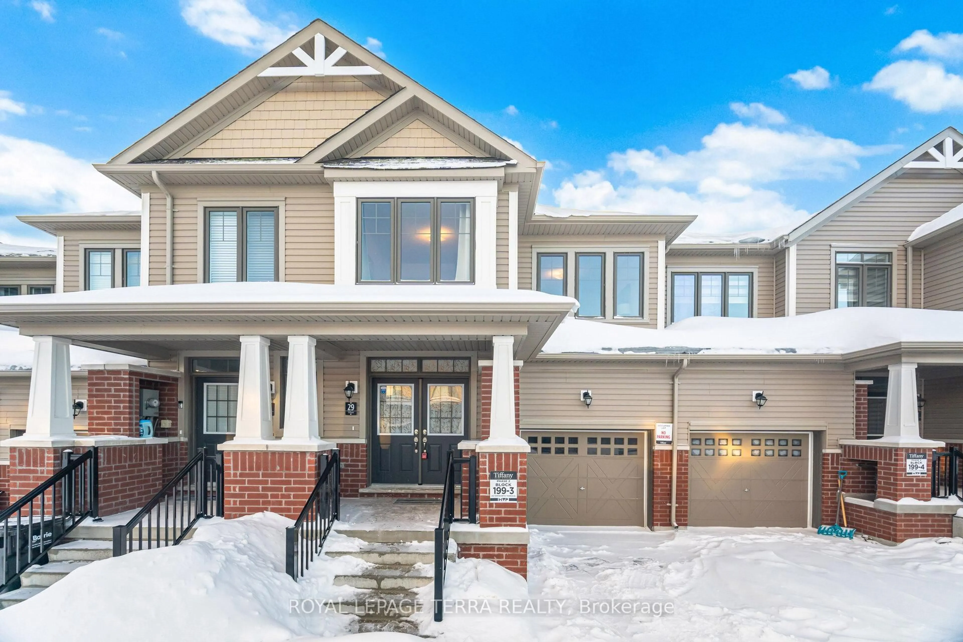 Home with brick exterior material, street for 29 Tamworth Terr, Barrie Ontario L9J 0W5