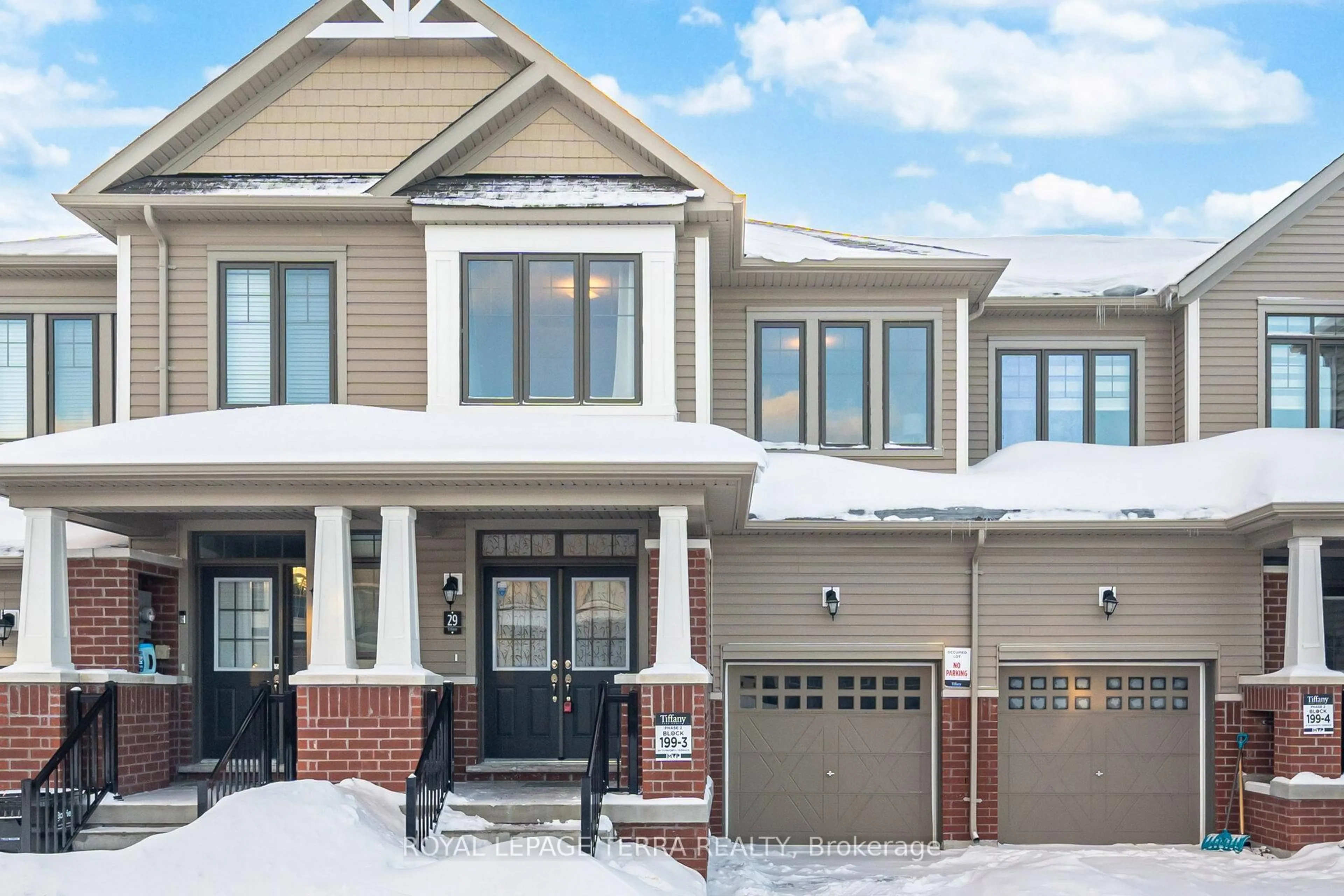 Home with brick exterior material, street for 29 Tamworth Terr, Barrie Ontario L9J 0W5